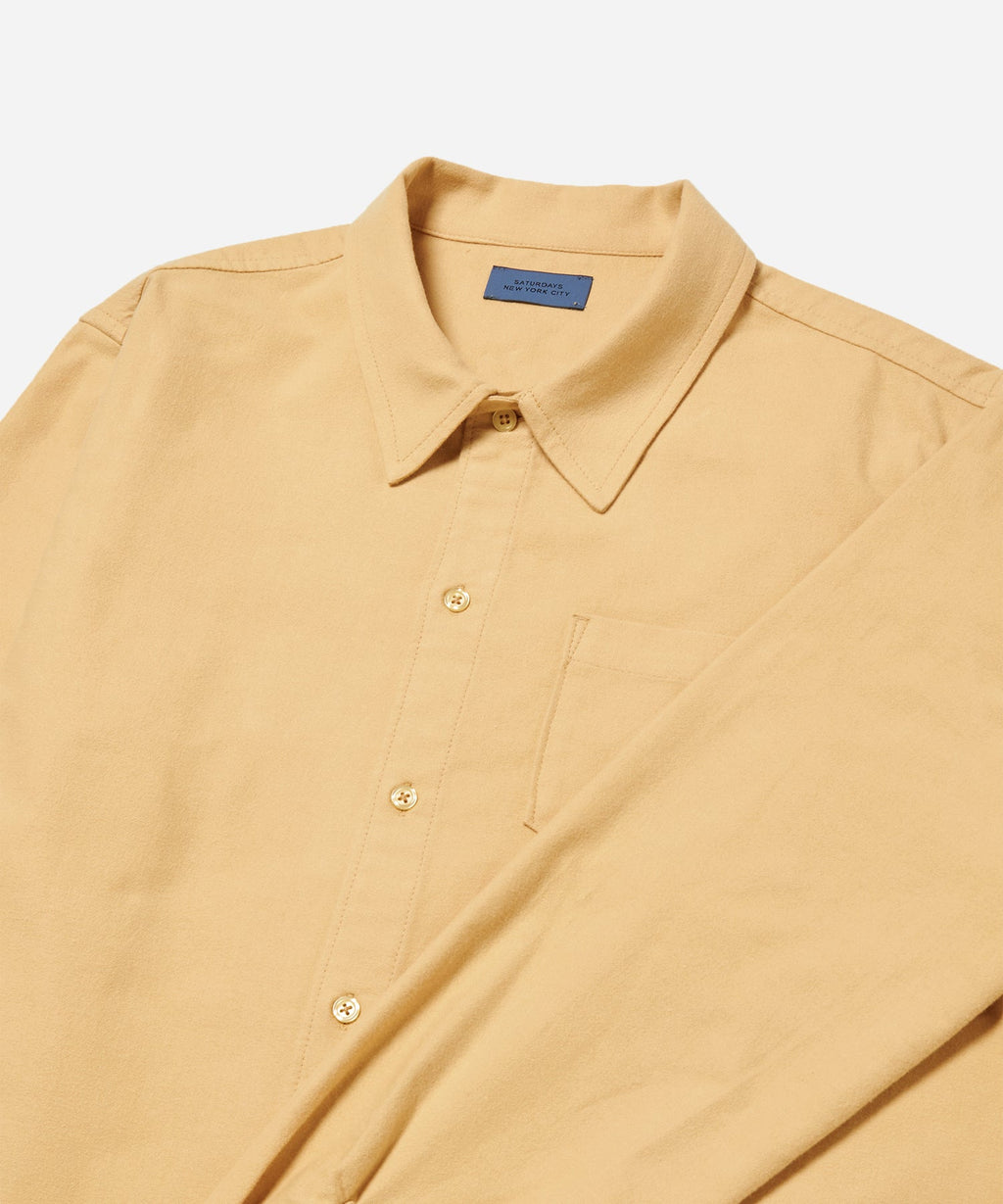 French Vanilla | Broome Flannel Long Sleeve Shirt