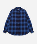 Blue | Ombre Check Work Shirt | Saturdays NYC