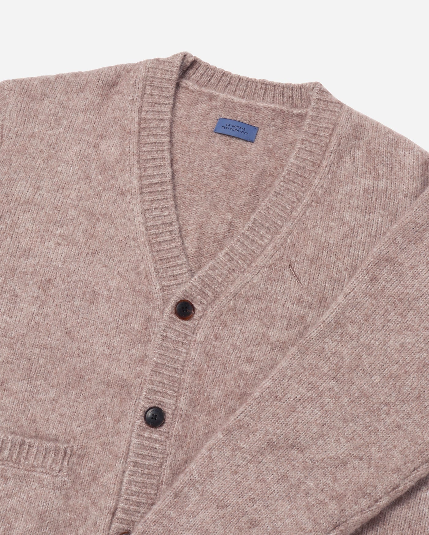 Pumice | Michael Shaggy Wool Cardigan