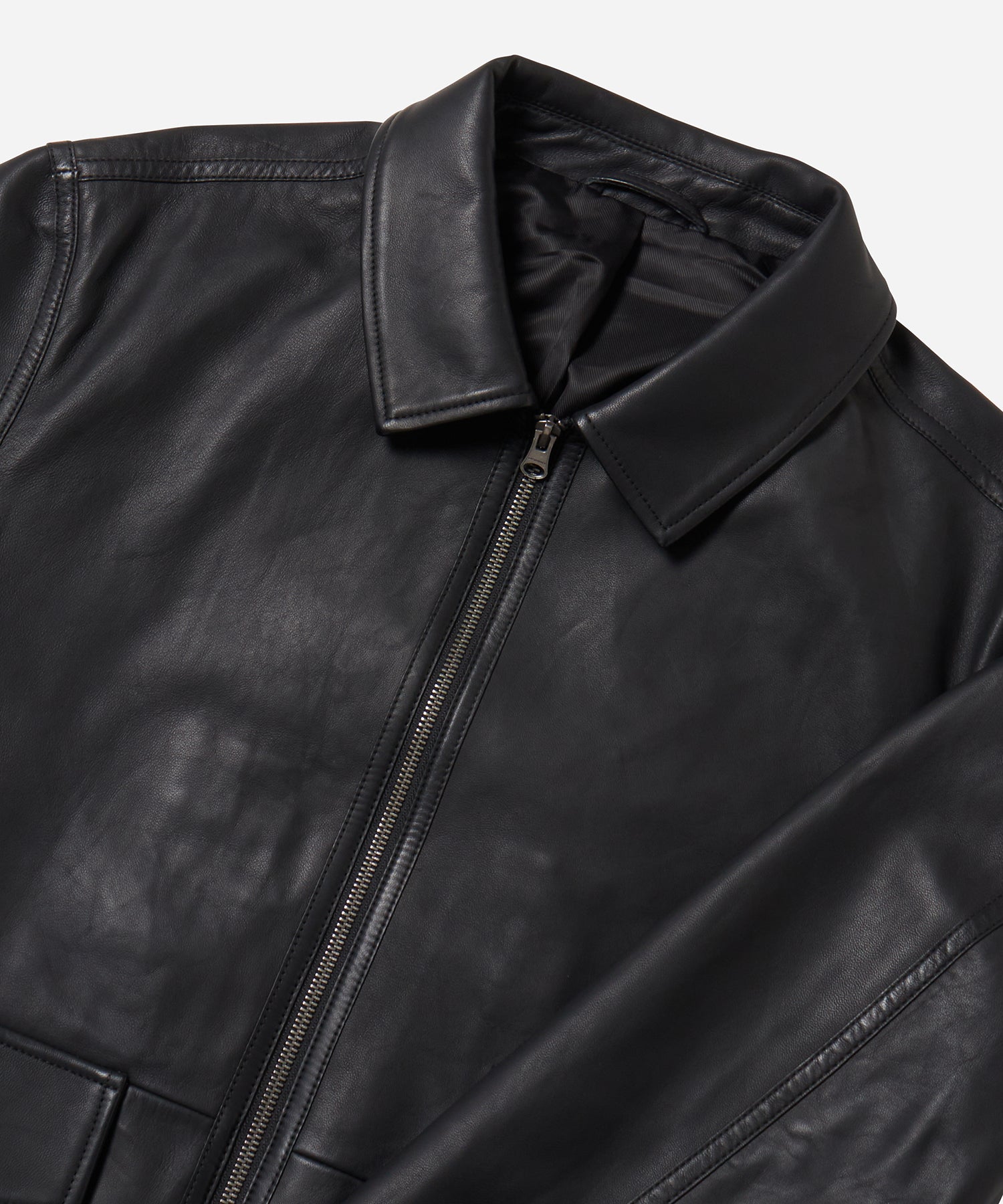 Black | Tunstall Leather Jacket