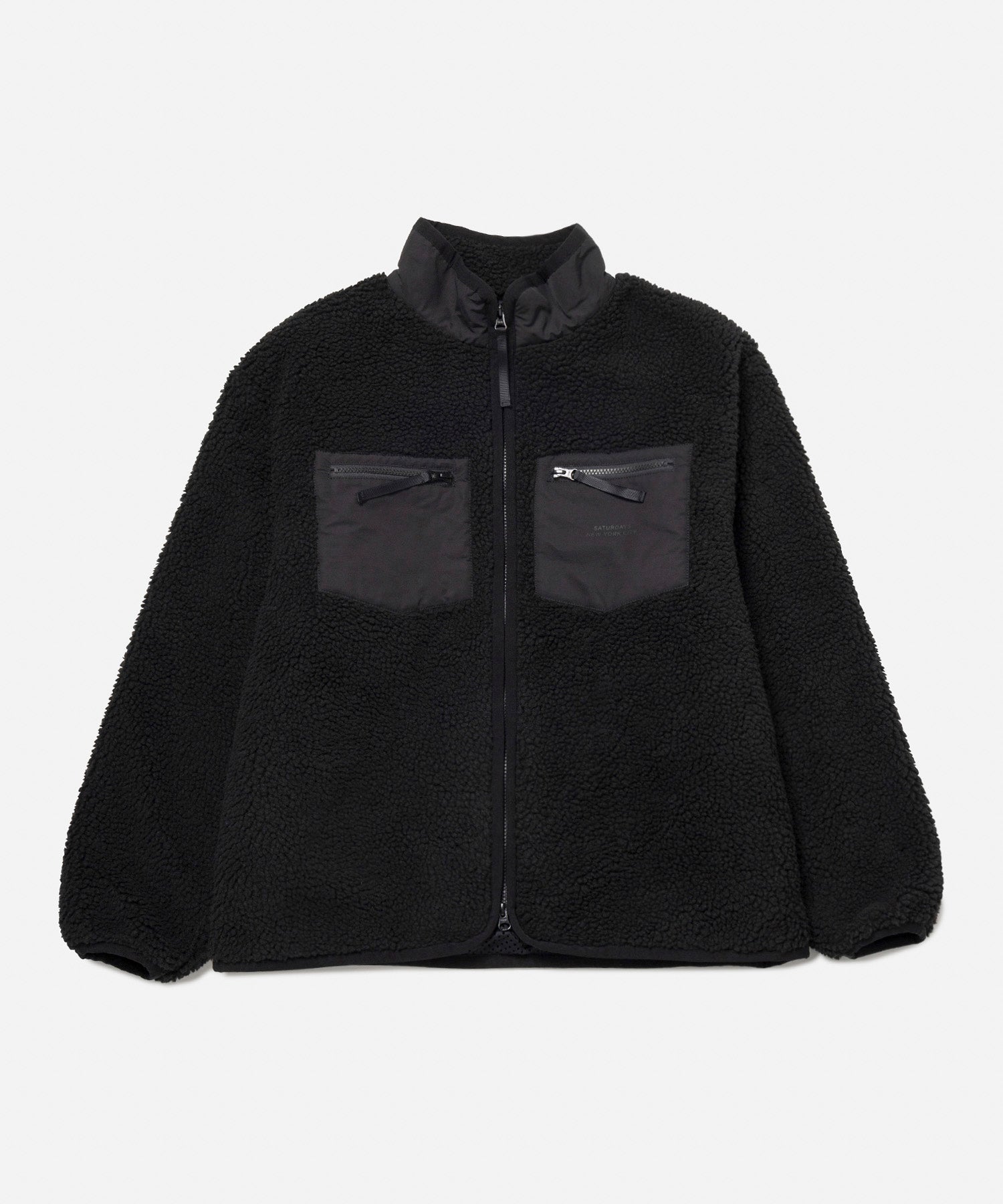 Black | Boa Fleece Zip Blouson | Saturdays NYC