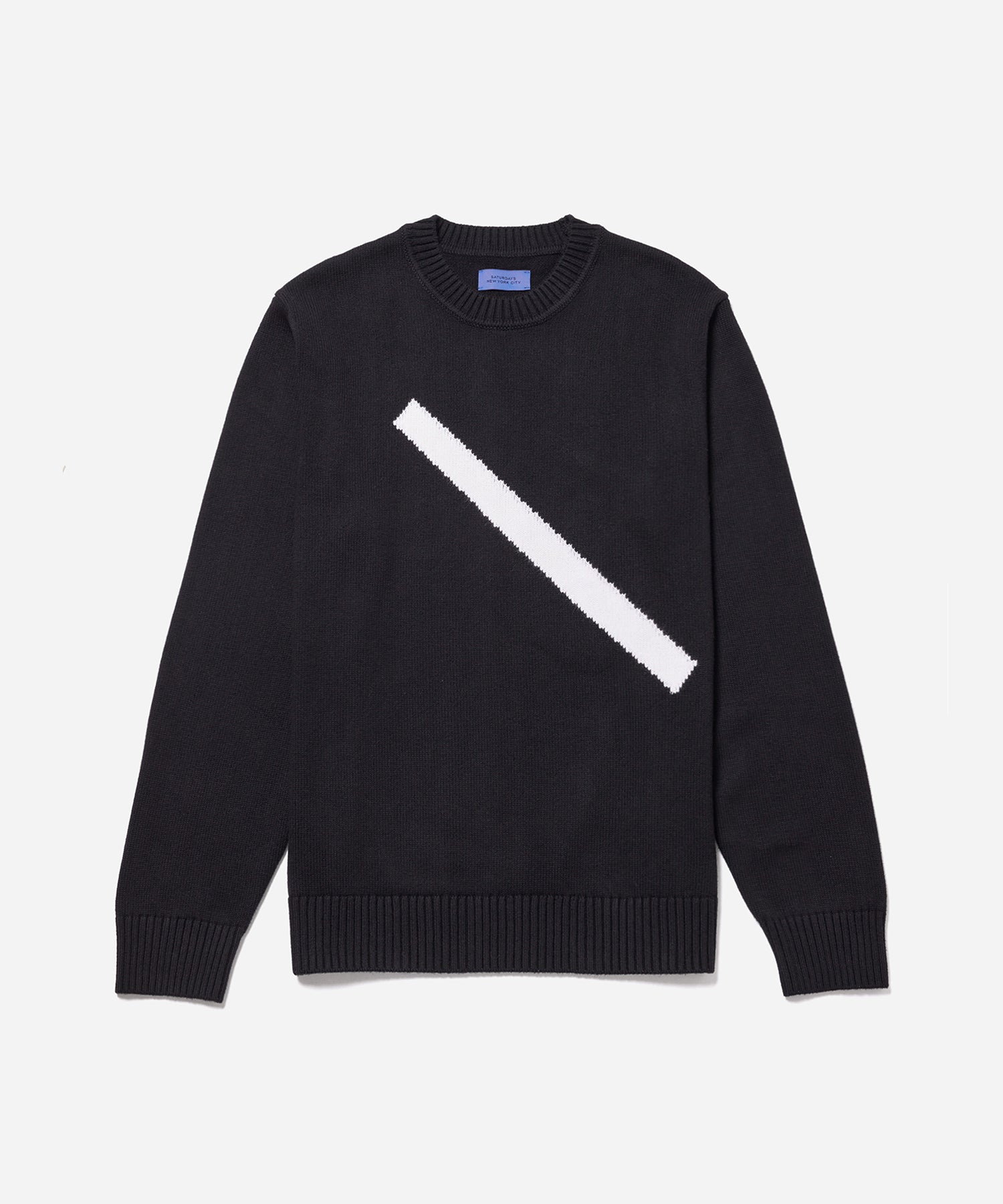 Black | Greg Slash Sweater