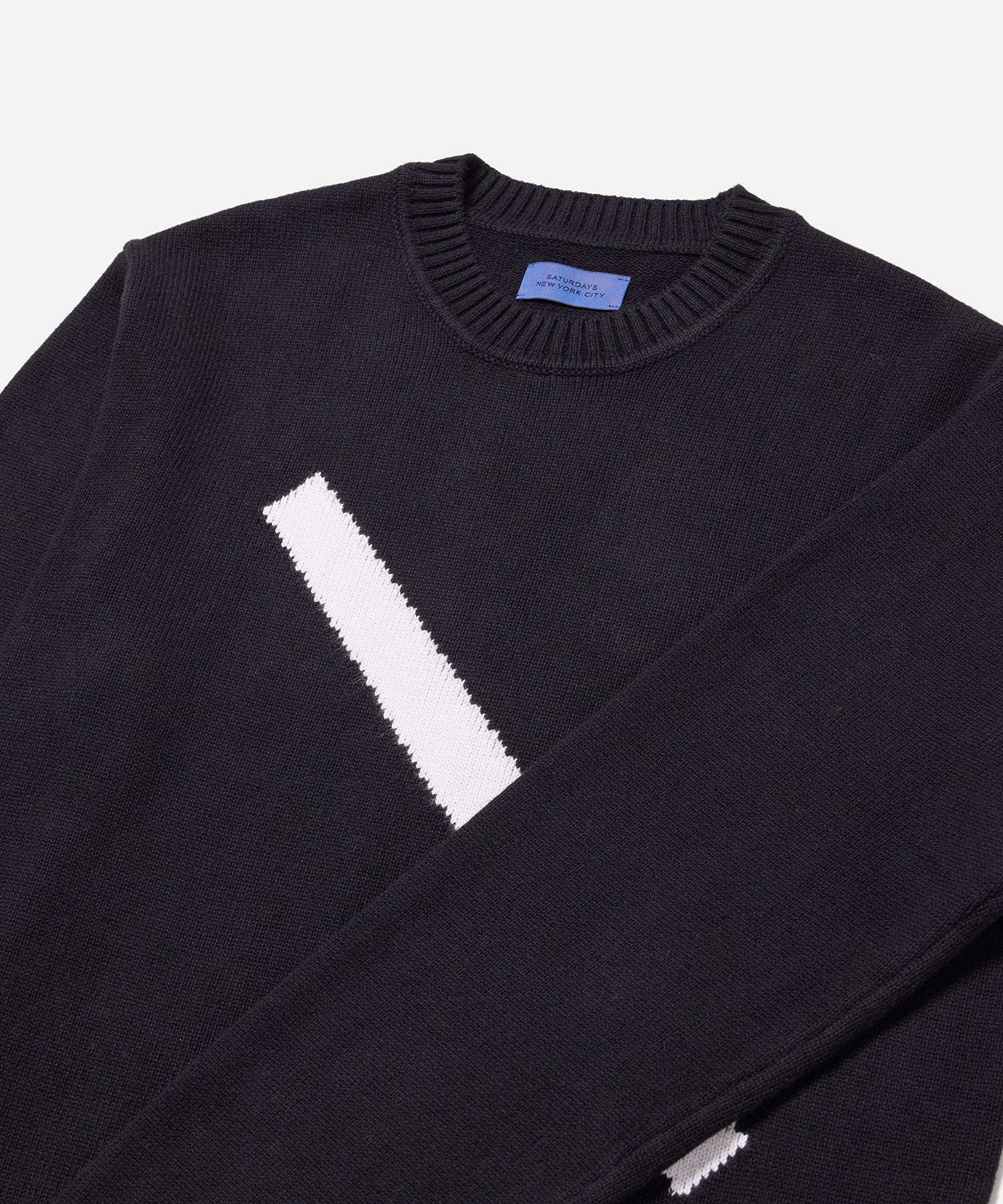 Black | Greg Slash Sweater