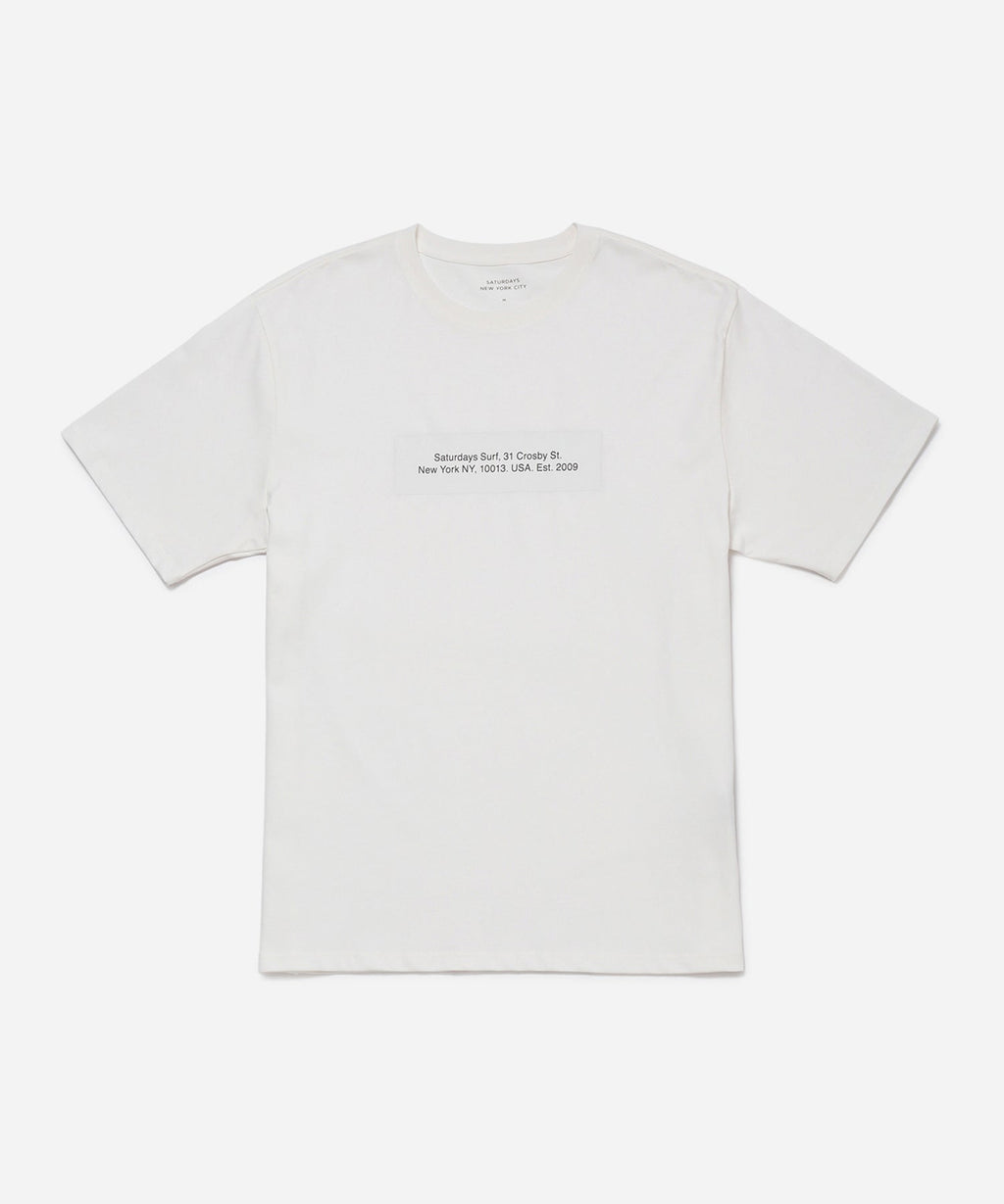 Ivory | Saturdays Block Standard SS Tee