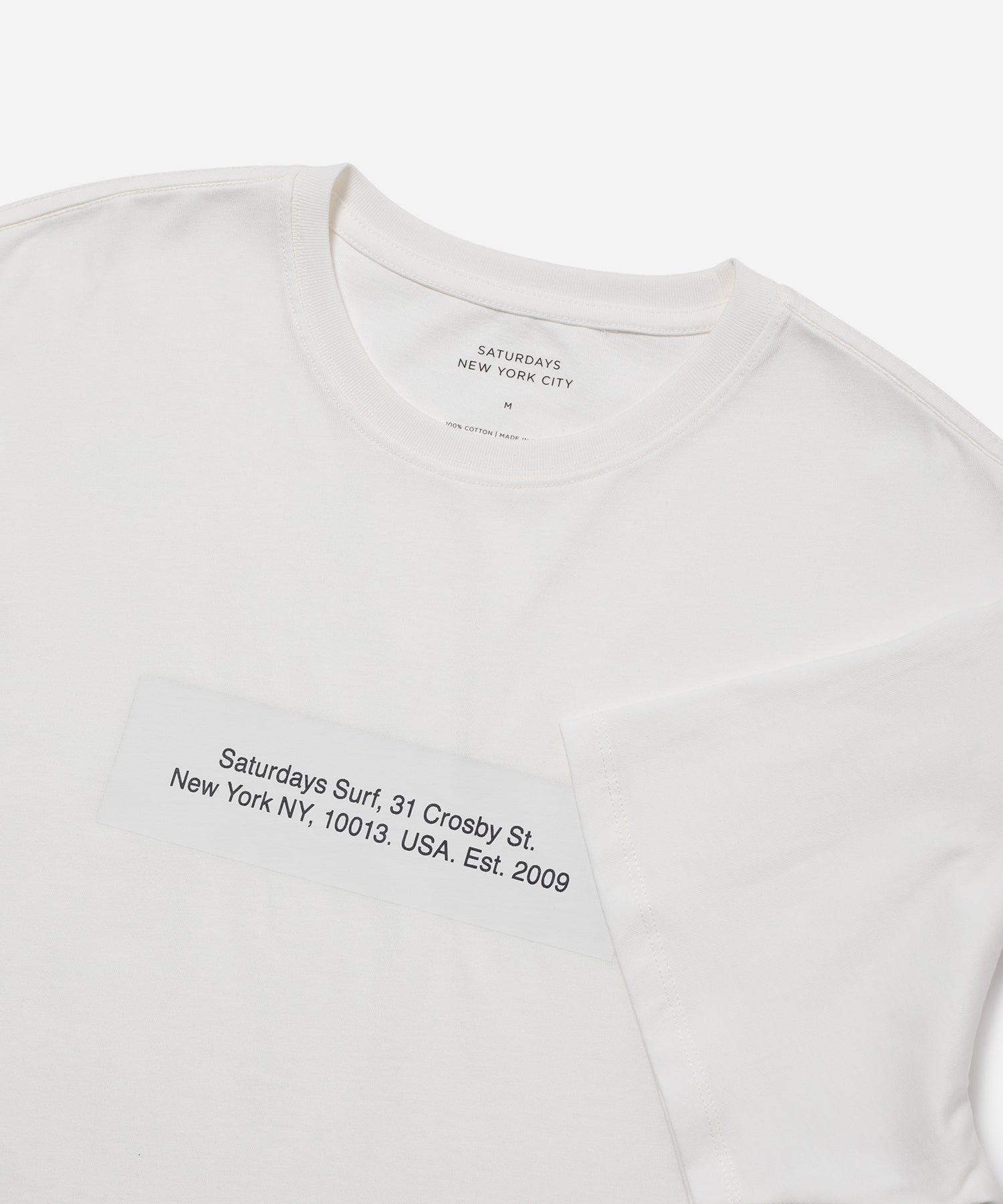 Ivory | Saturdays Block Standard SS Tee