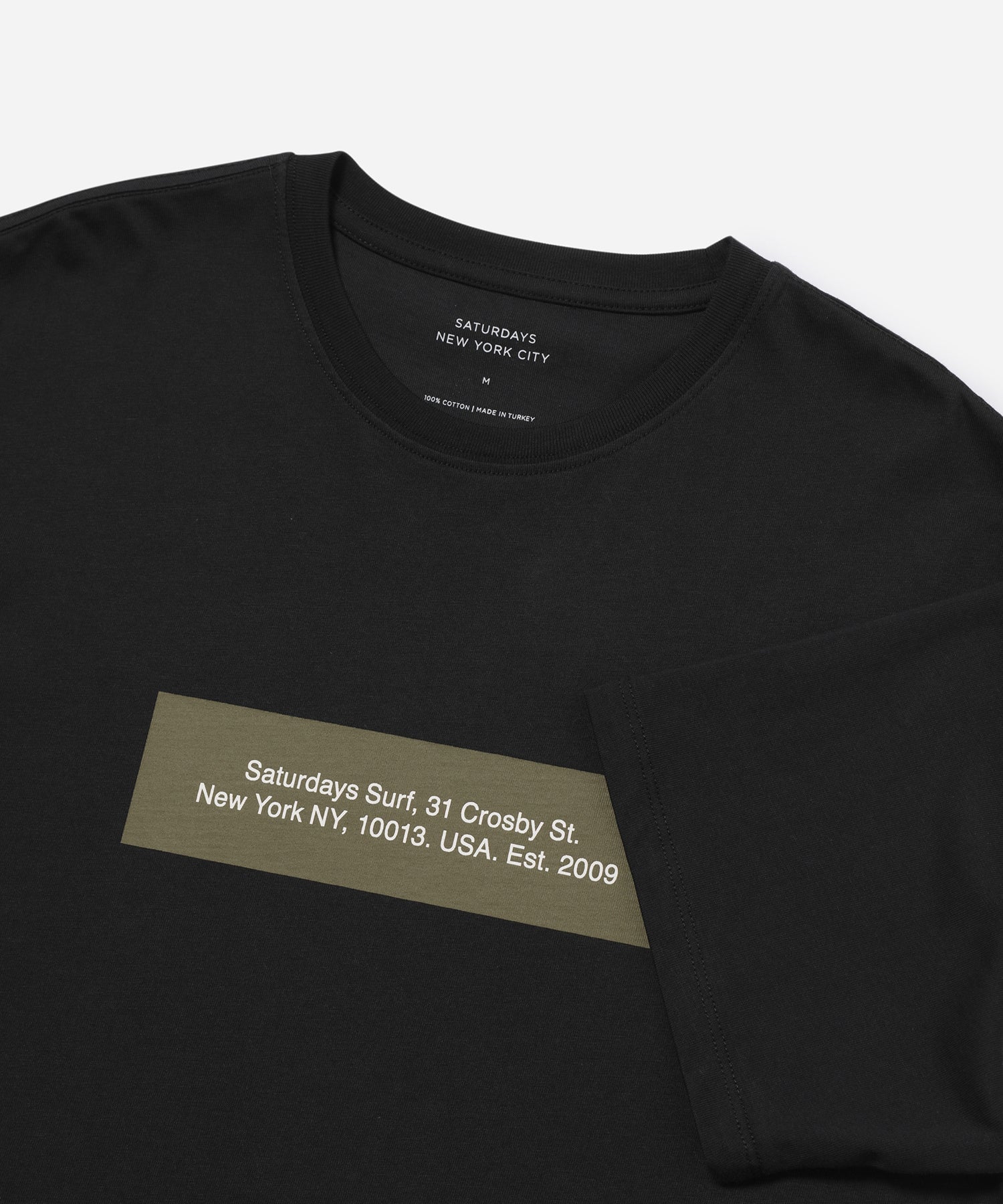 Black | Saturdays Block Standard SS Tee