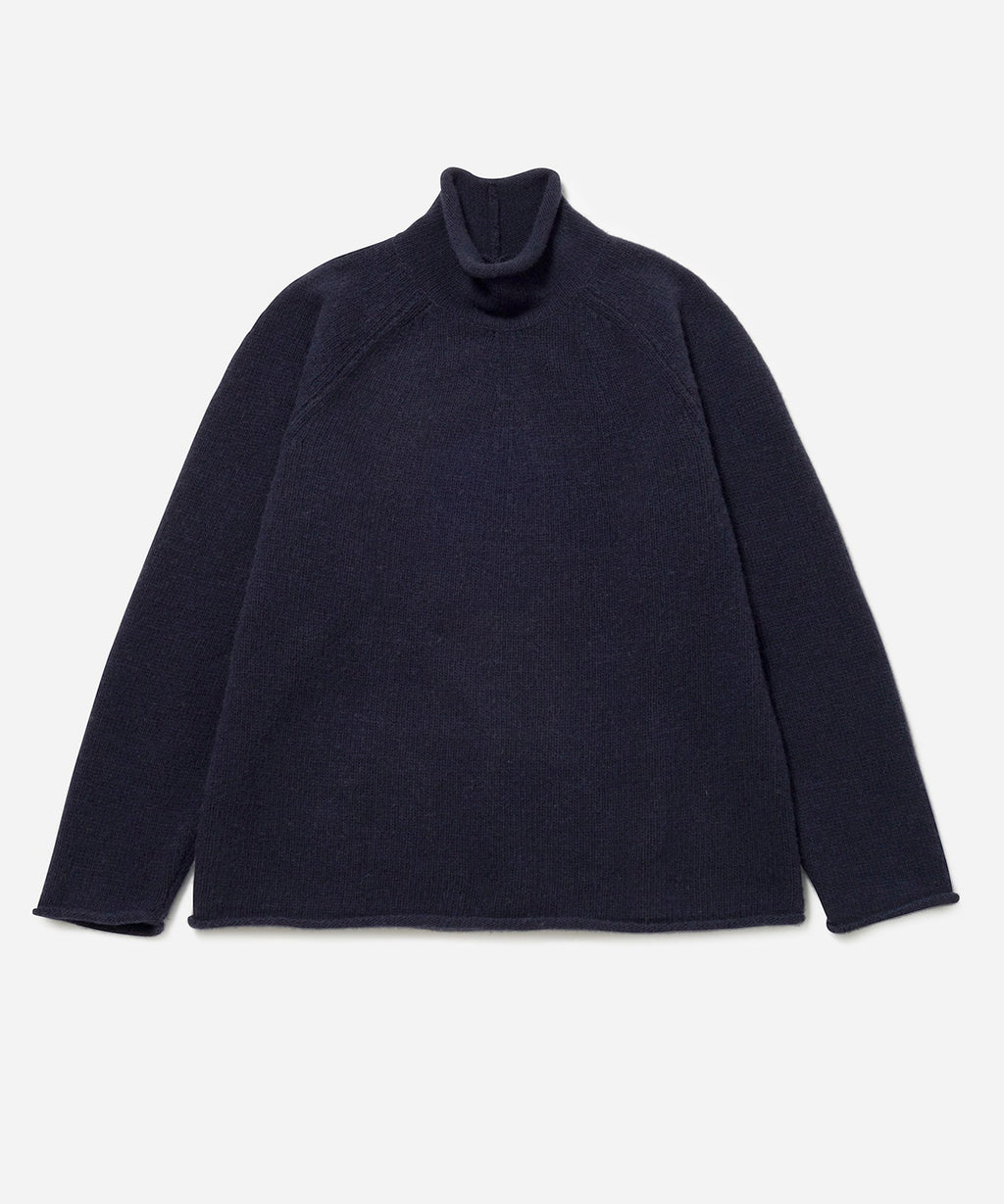 Navy | Roll Neck Knit | Saturdays NYC