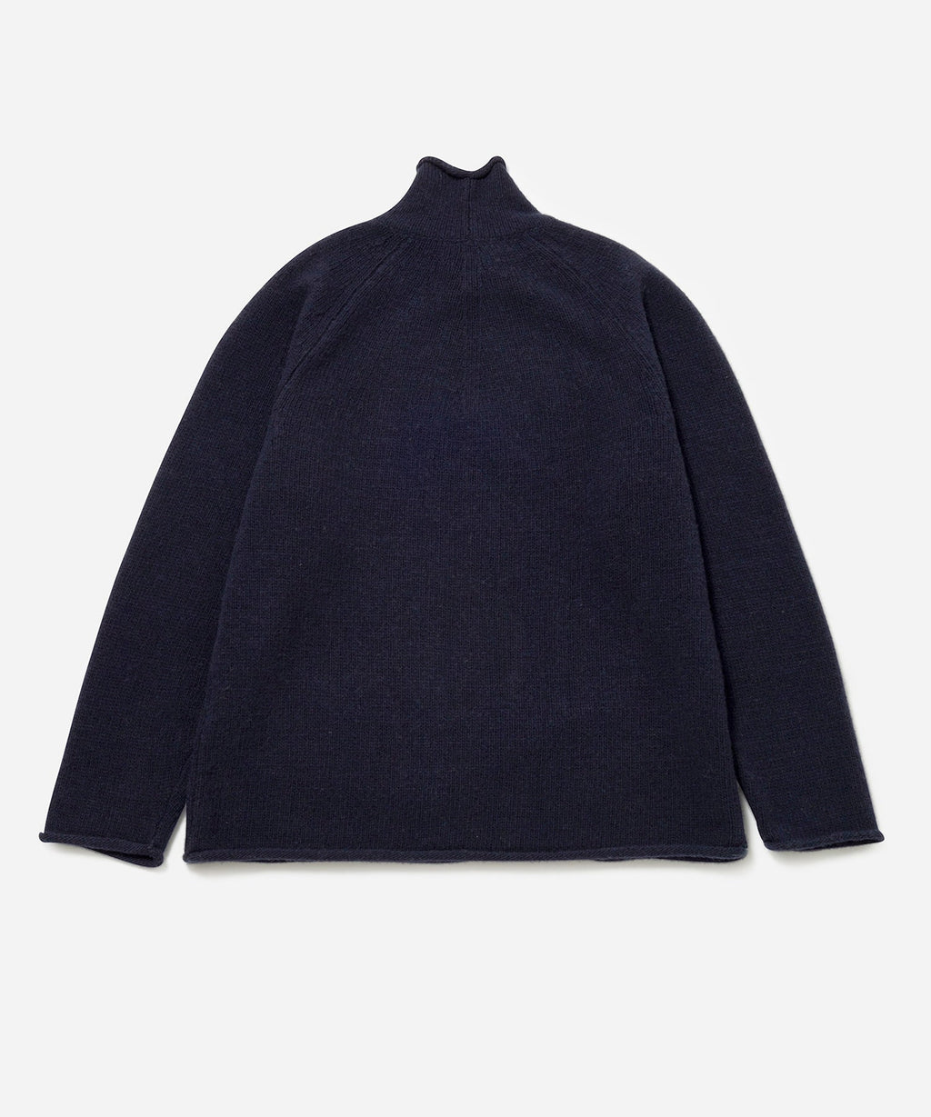 Navy | Roll Neck Knit | Saturdays NYC