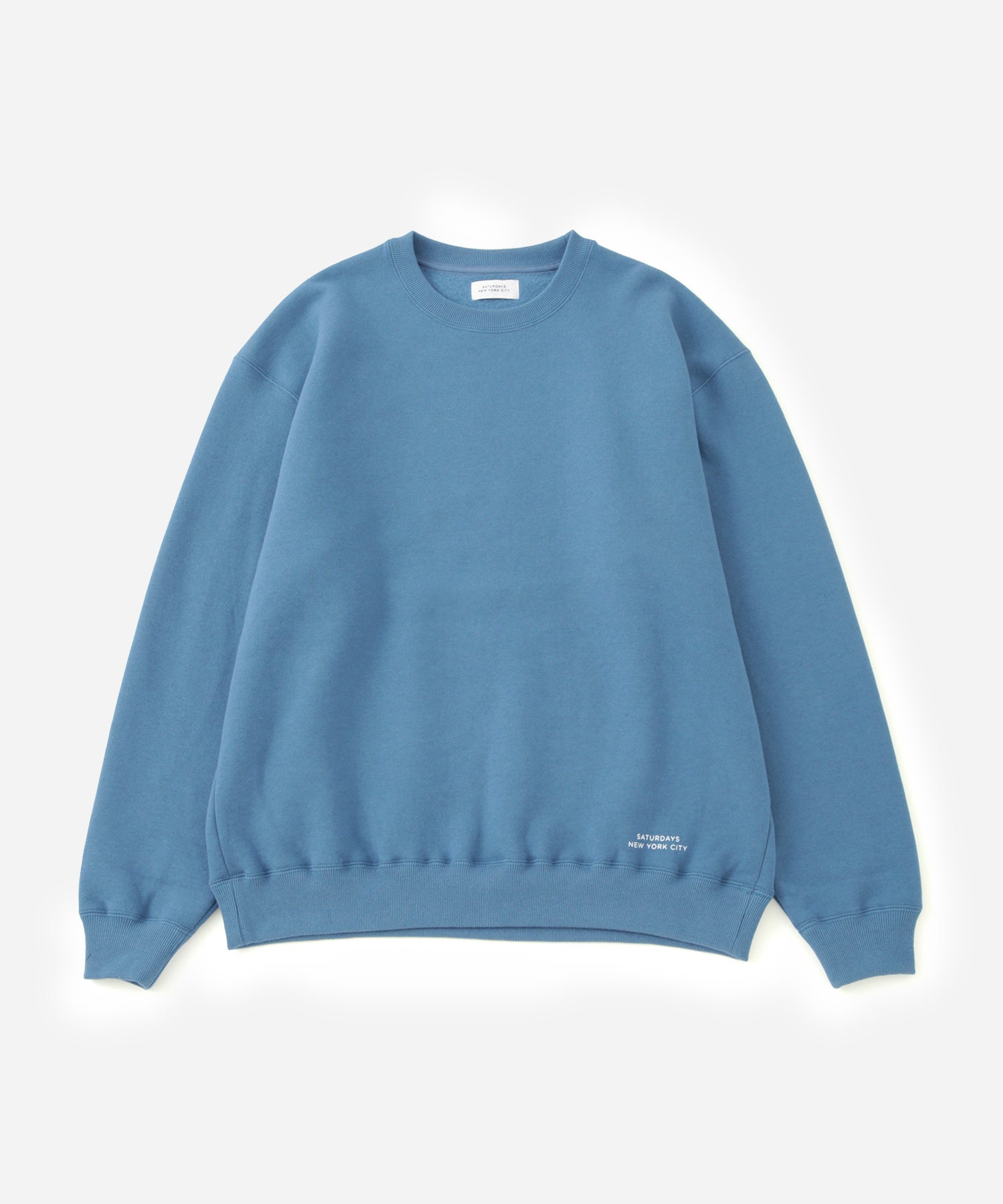 Blue | Wool Blend Crew Sweatshirt | Saturdays NYC