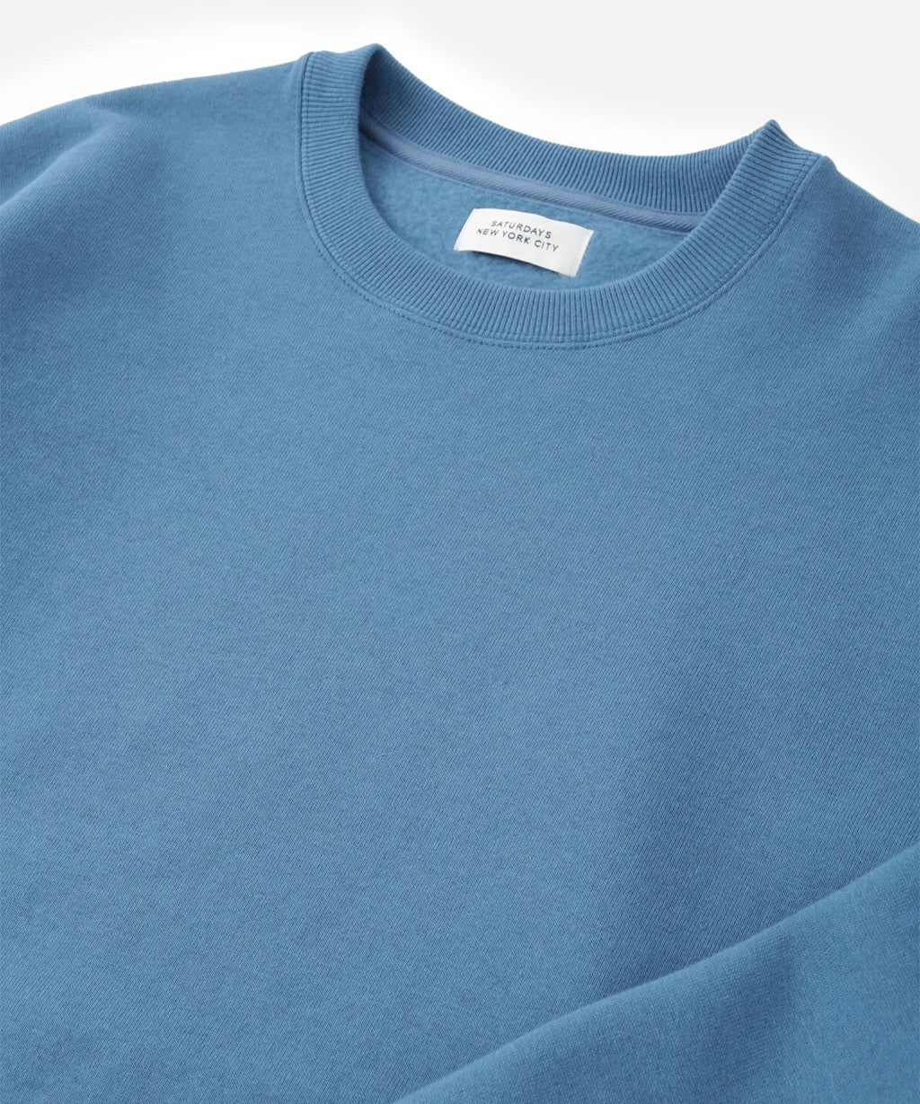 Blue | Wool Blend Crew Sweatshirt | Saturdays NYC