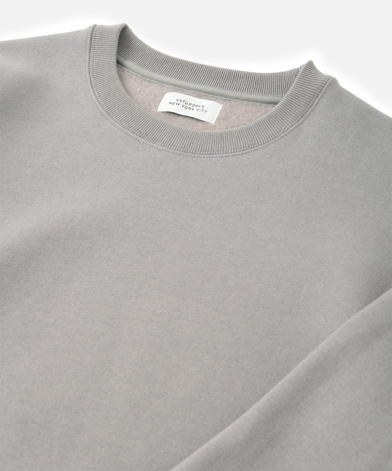 Taupe | Wool Blend Crew Sweatshirt | Saturdays NYC