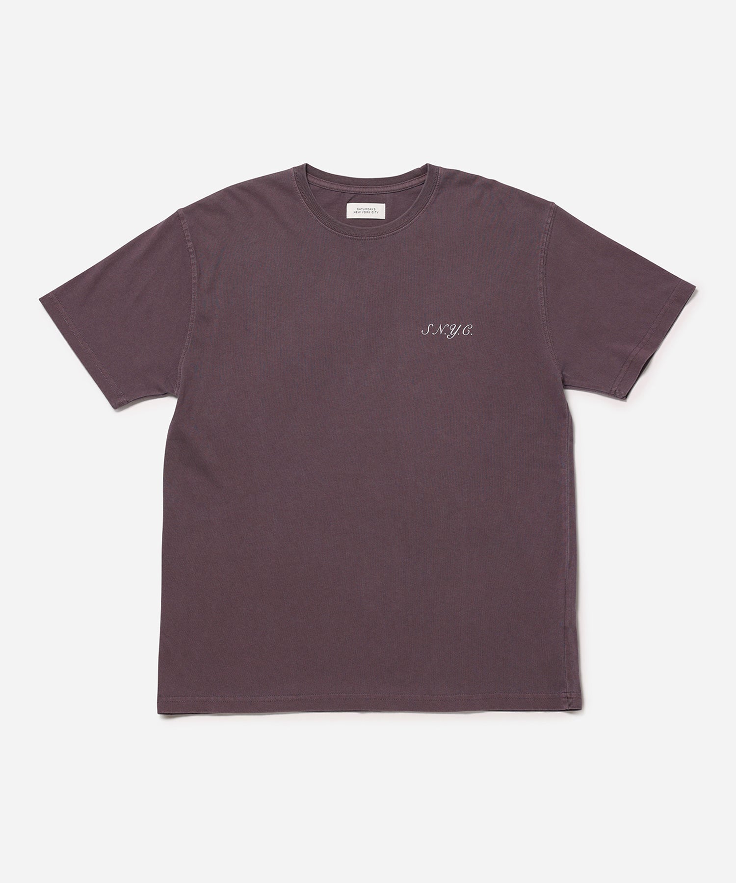 Deep Purple | Pigment Dyed SS Tee | Saturdays NYC
