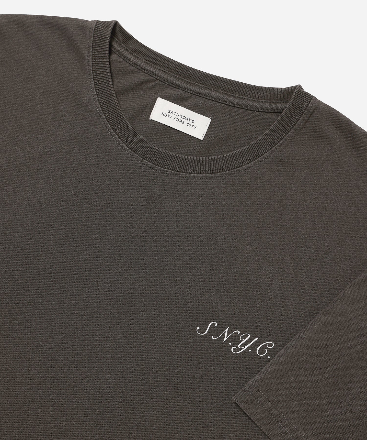 Black | Pigment Dyed SS Tee | Saturdays NYC