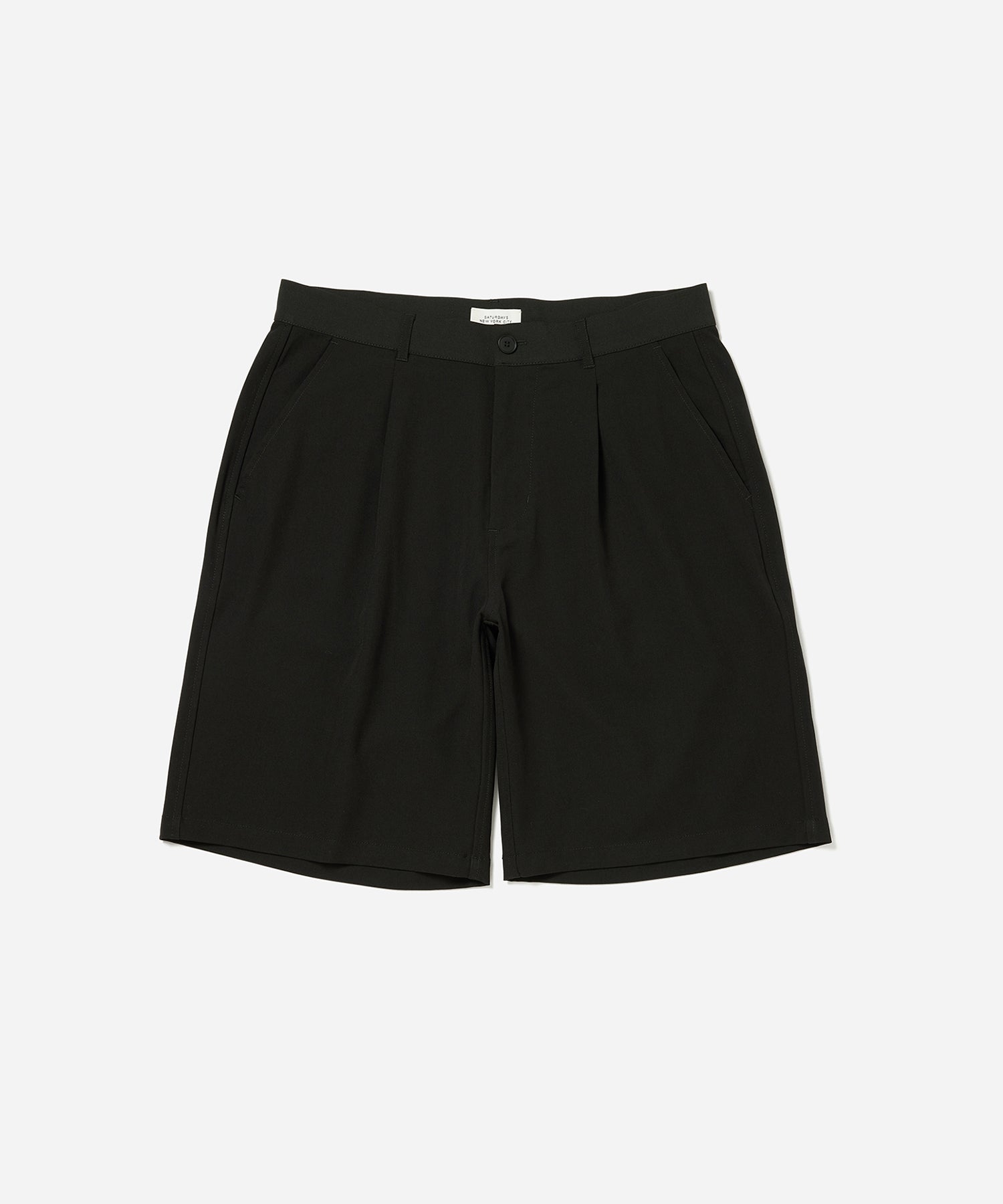 Black | Lightweight Wool Walk Shorts | Saturdays NYC