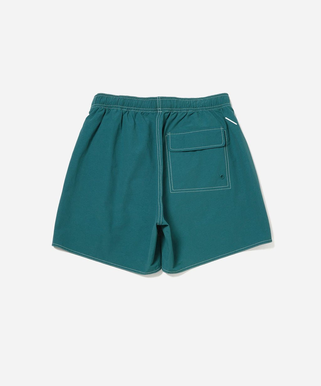 Green | Talley Contrast Stitch Swim Shorts | Saturdays NYC