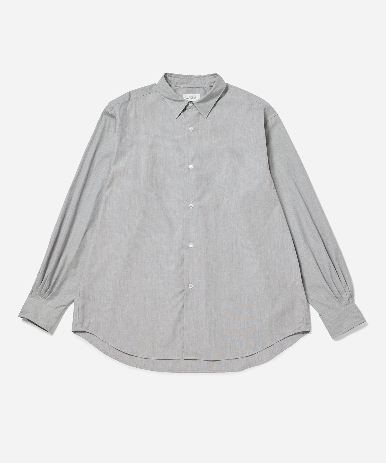 Navy | Regular Collar Stripe Shirt | Saturdays NYC