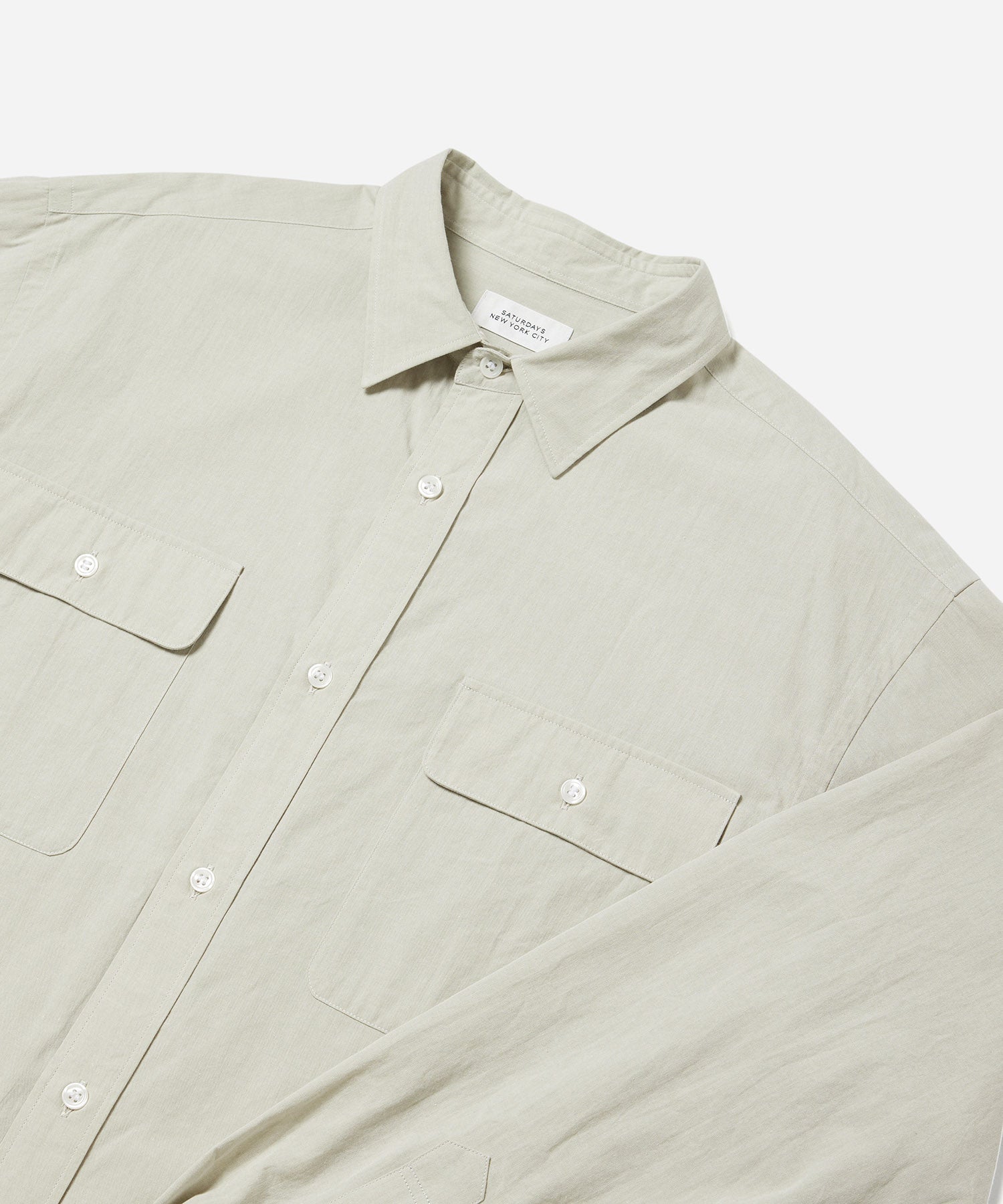 Light Grey | Chambray Work Shirt | Saturdays NYC