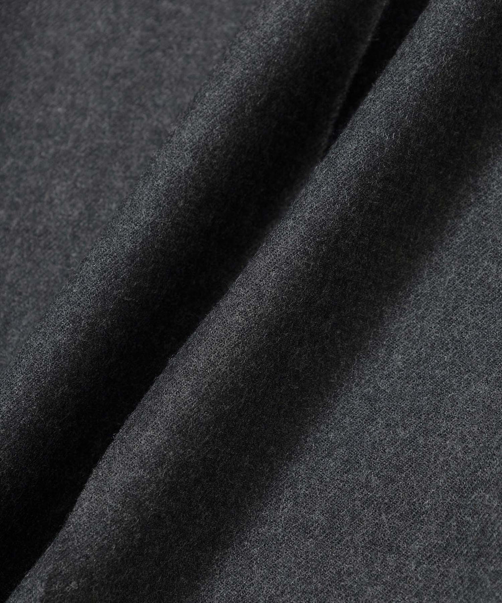 Charcoal | Wool Saxony 2Tuck Slacks | Saturdays NYC