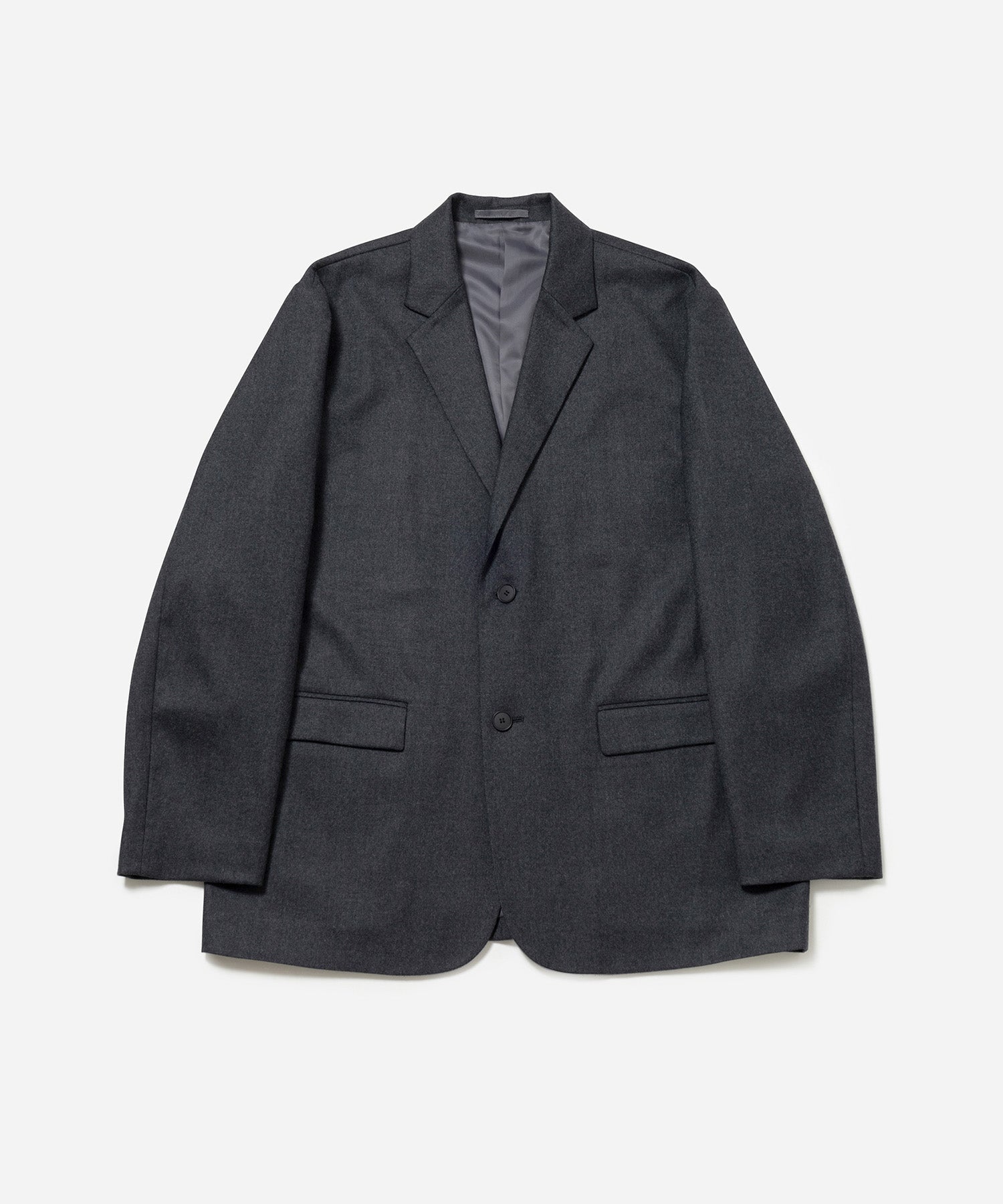 Charcoal | Wool Saxony Tailored Jacket | Saturdays NYC