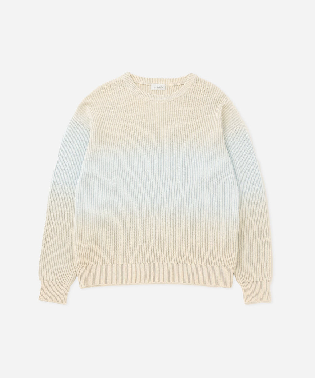 Light Beige | Cotton Cashmere Step Dyeing Knit | Saturdays NYC