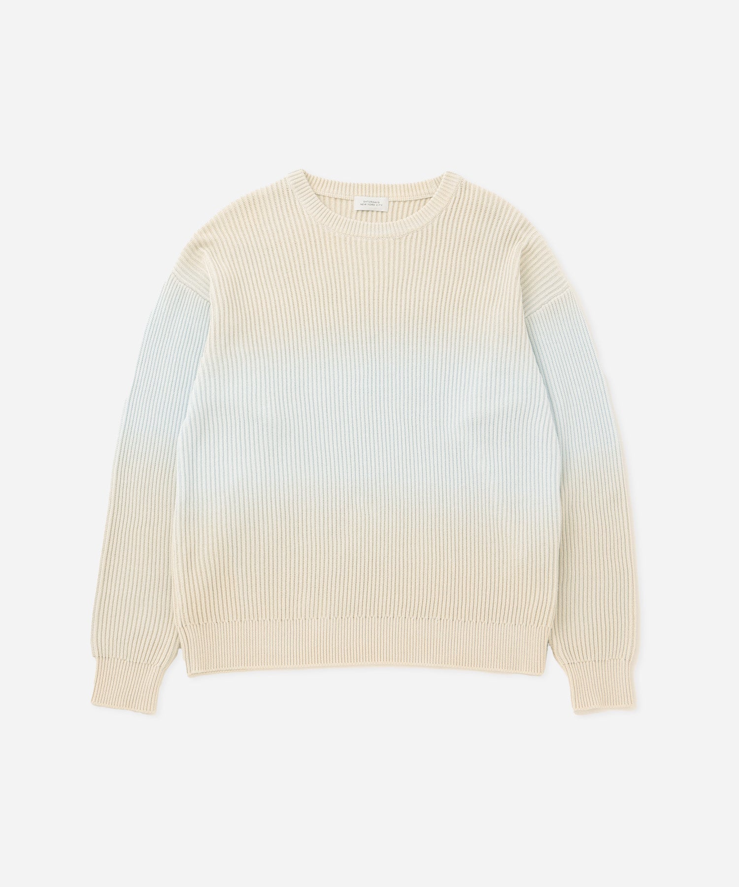 Light Beige | Cotton Cashmere Step Dyeing Knit | Saturdays NYC