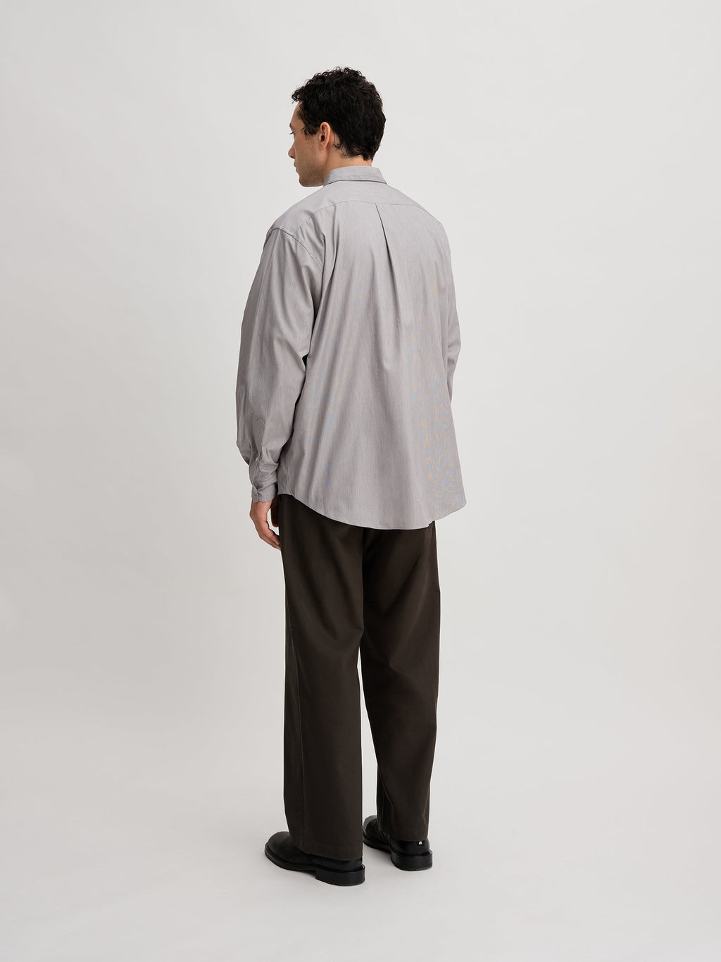 Navy | Regular Collar Stripe Shirt | Saturdays NYC