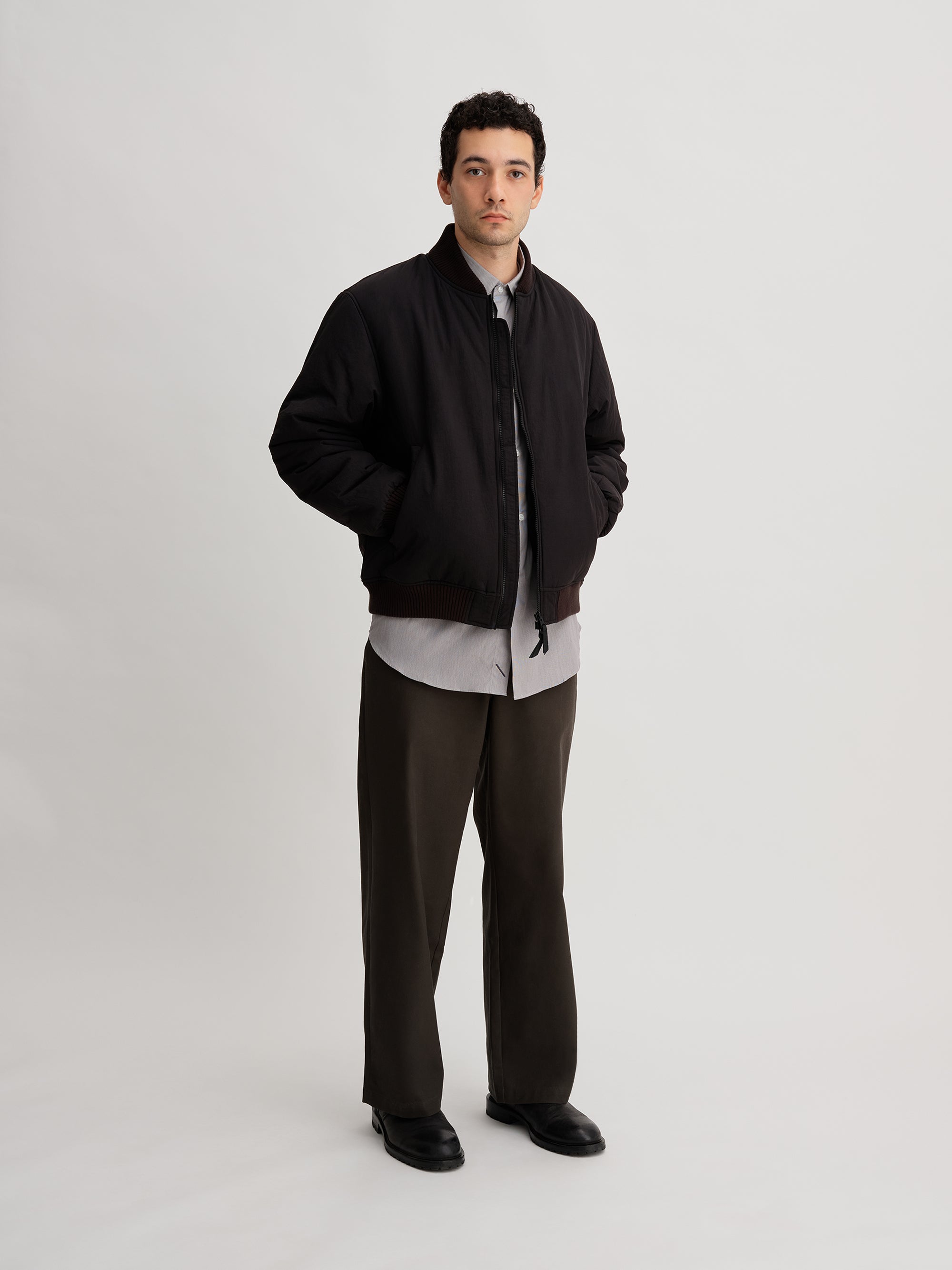 Black | Padded Zip Blouson | Saturdays NYC