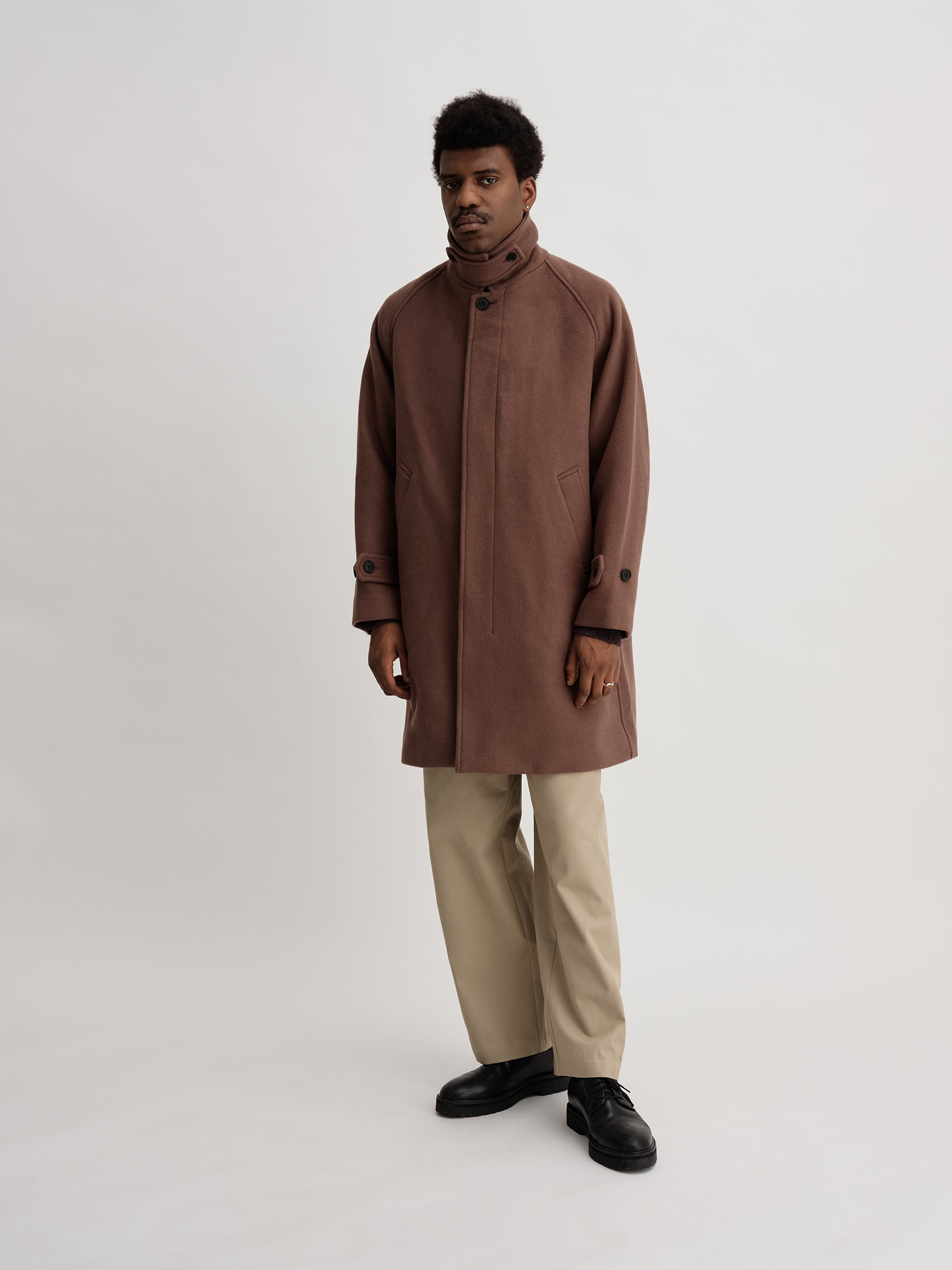 Double Weave Wool Overcoat