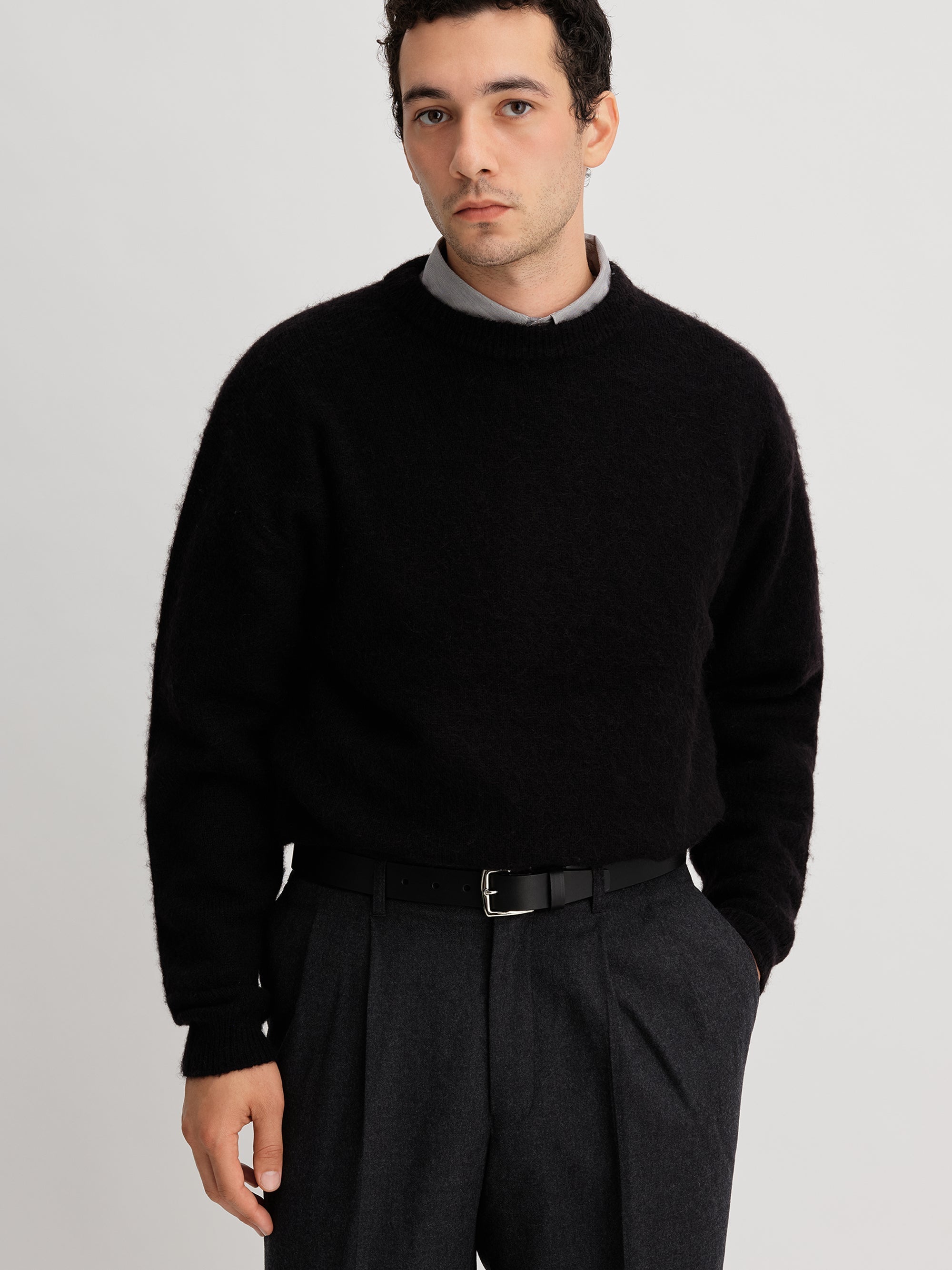 Black | Mohair Shaggy Knit | Saturdays NYC