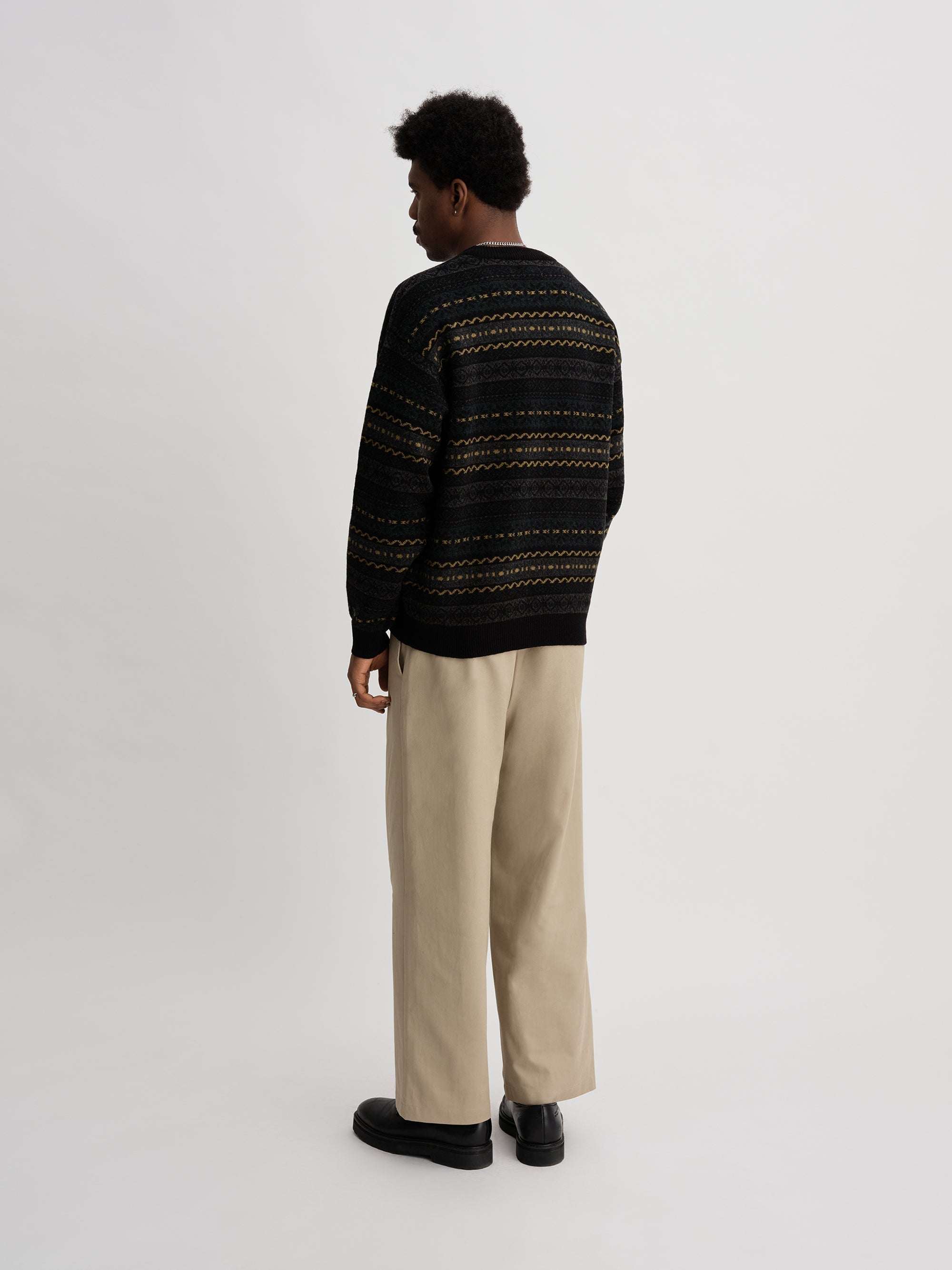 Charcoal | Classic Pattern Knit | Saturdays NYC