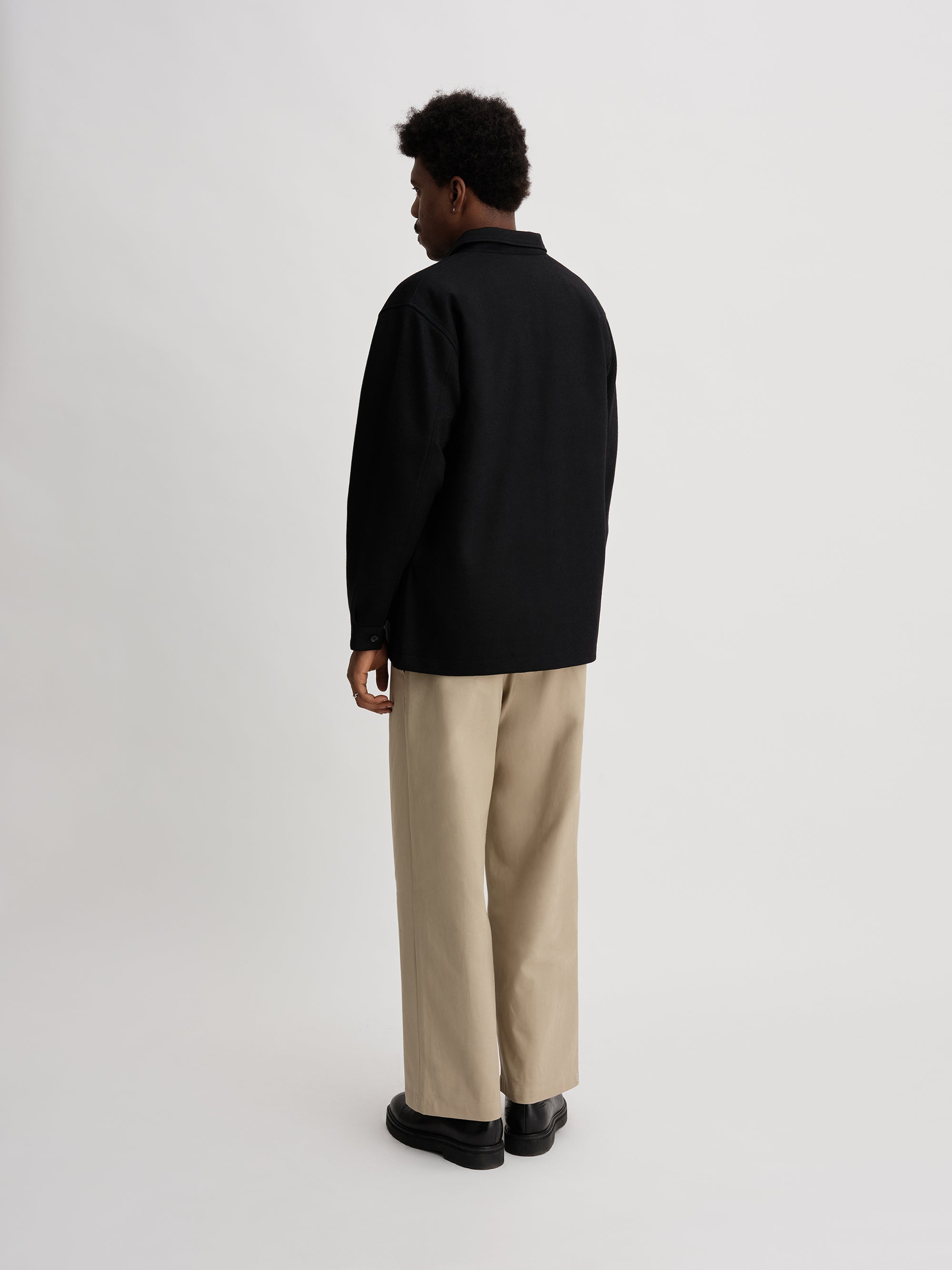 Black | Coverall Wool Shirts Blouson | Saturdays NYC