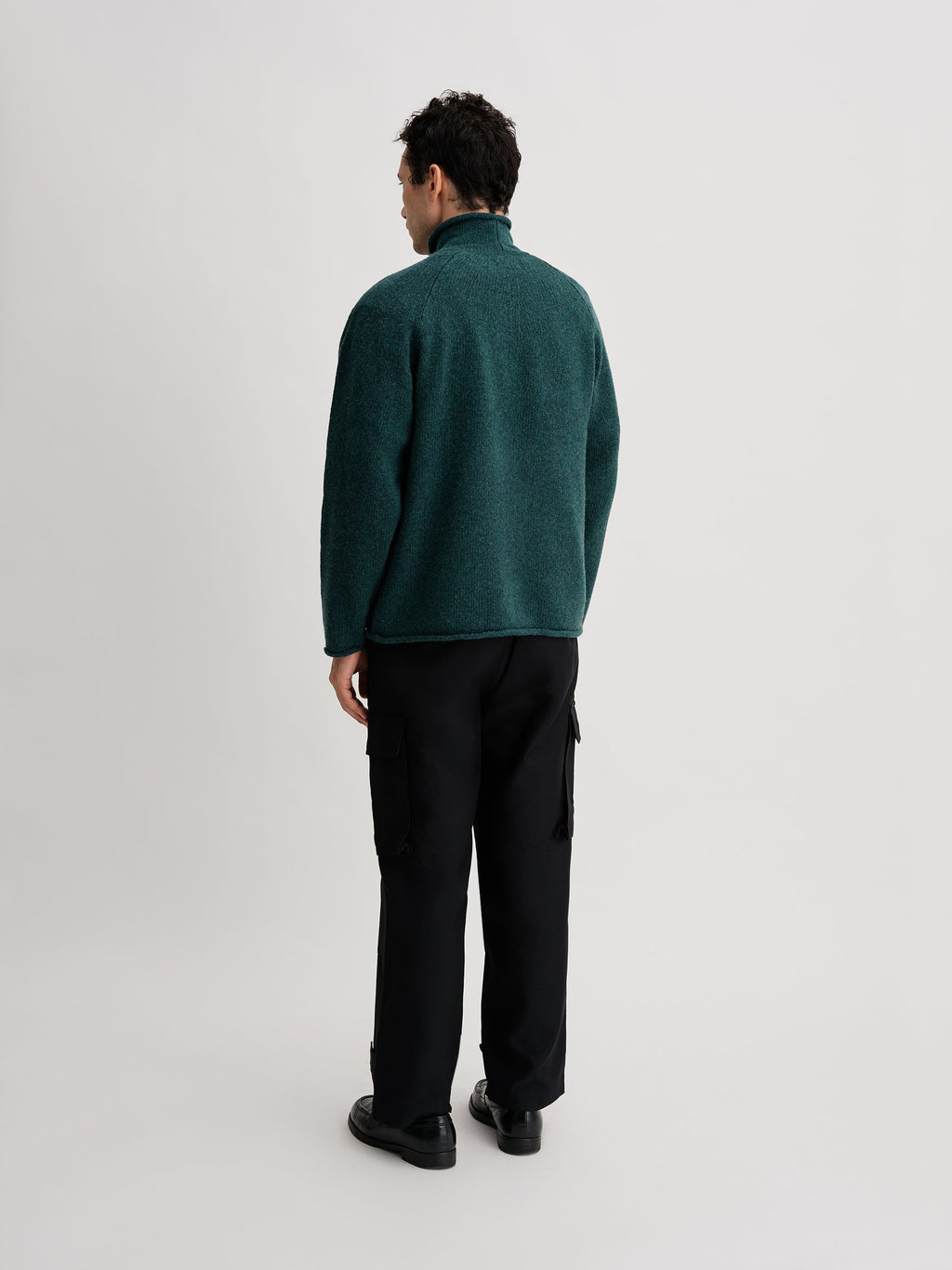 Dark Cedar | Roll Neck Knit | Saturdays NYC