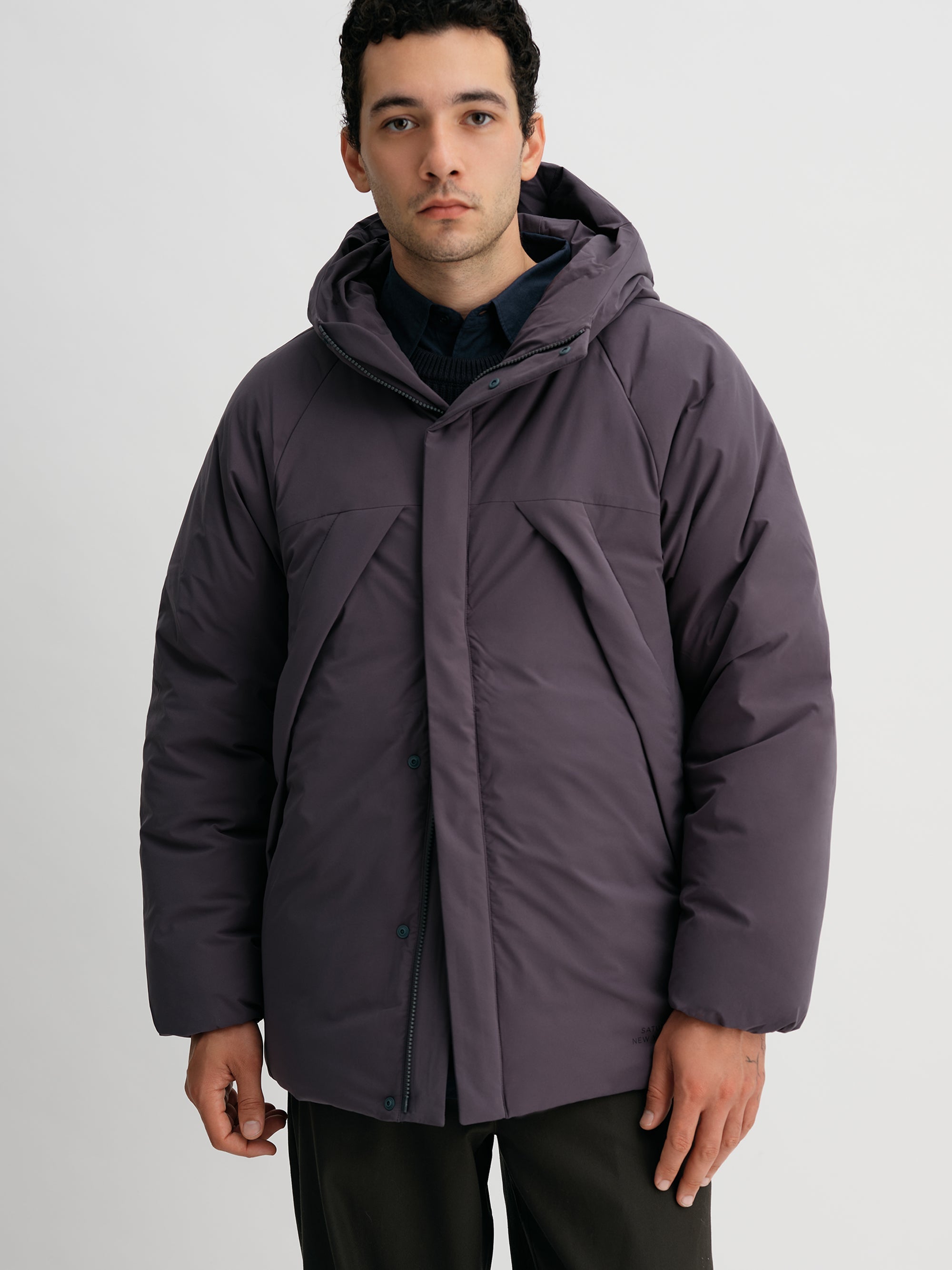 Charcoal | Allied Down Hooded Blouson | Saturdays NYC