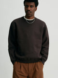 Charcoal | Wool Blend Crew Sweatshirt | Saturdays NYC