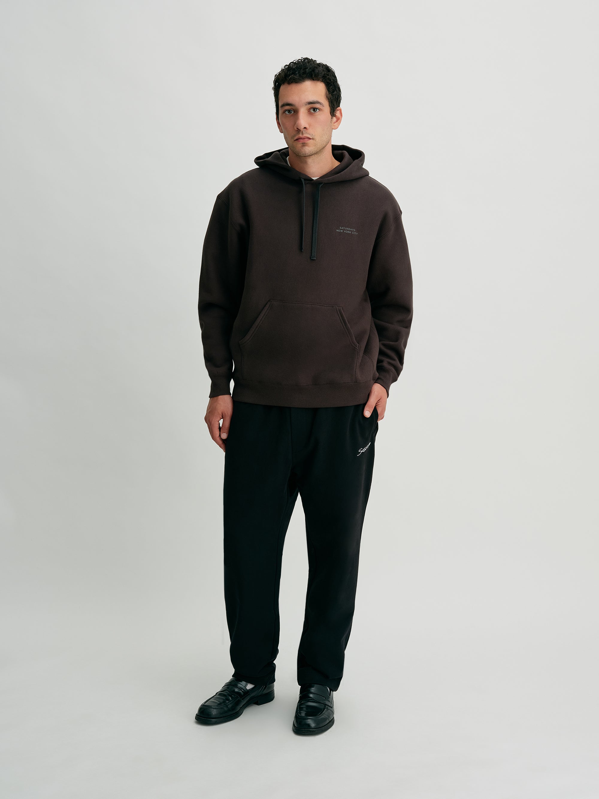 Charcoal | Ditch Wool Blend Hoodie | Saturdays NYC