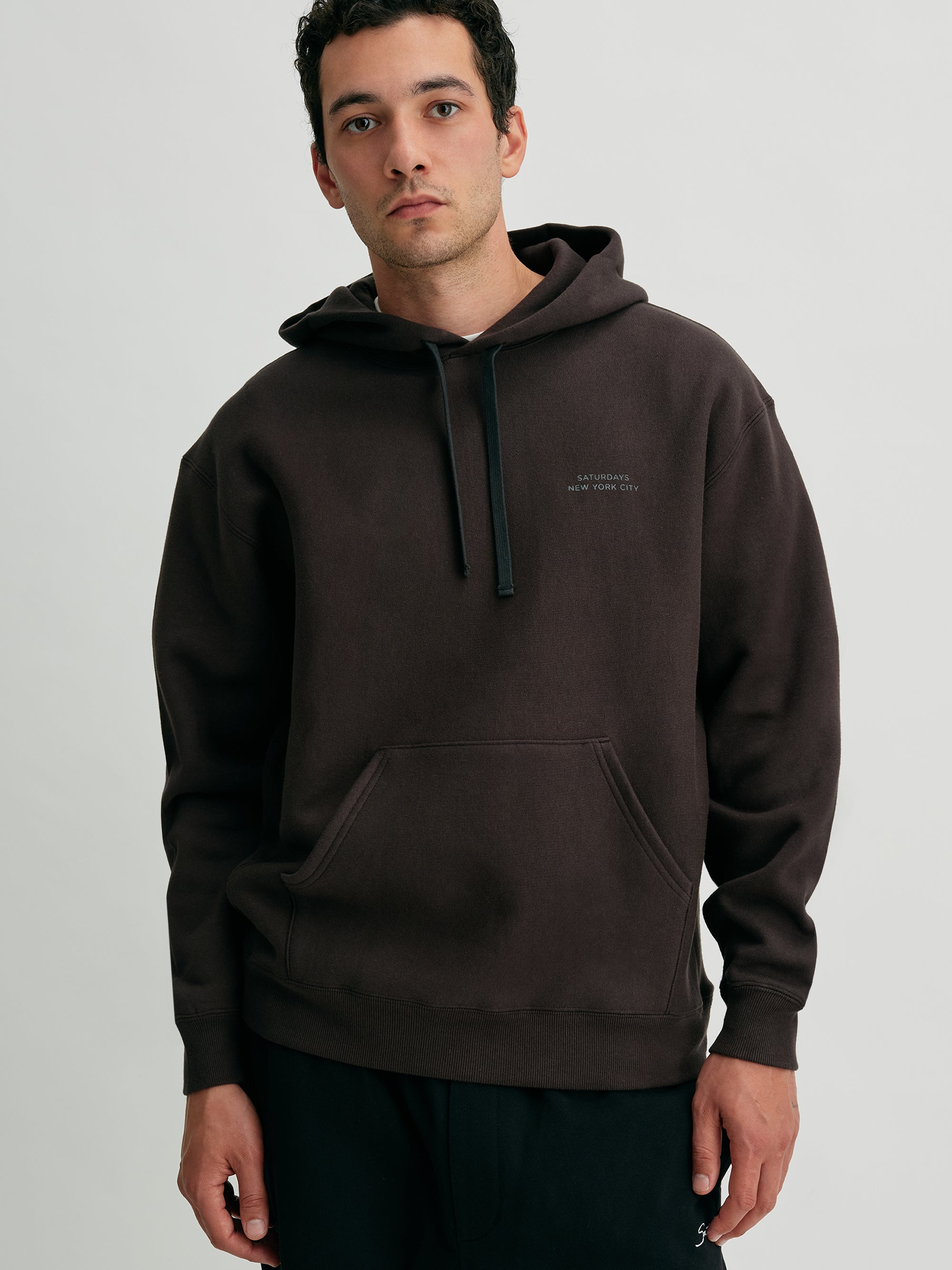 Charcoal | Ditch Wool Blend Hoodie | Saturdays NYC