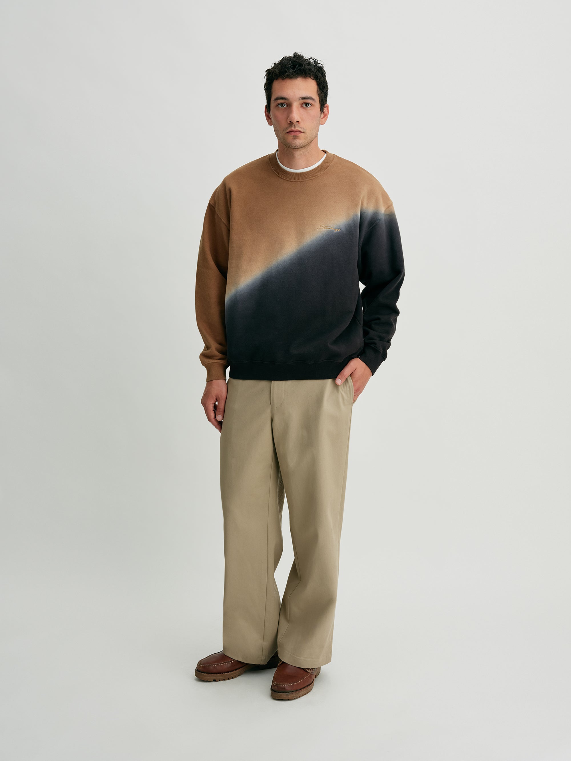 Camel | Heavy Weight Step Dyeing Sweat | Saturdays NYC