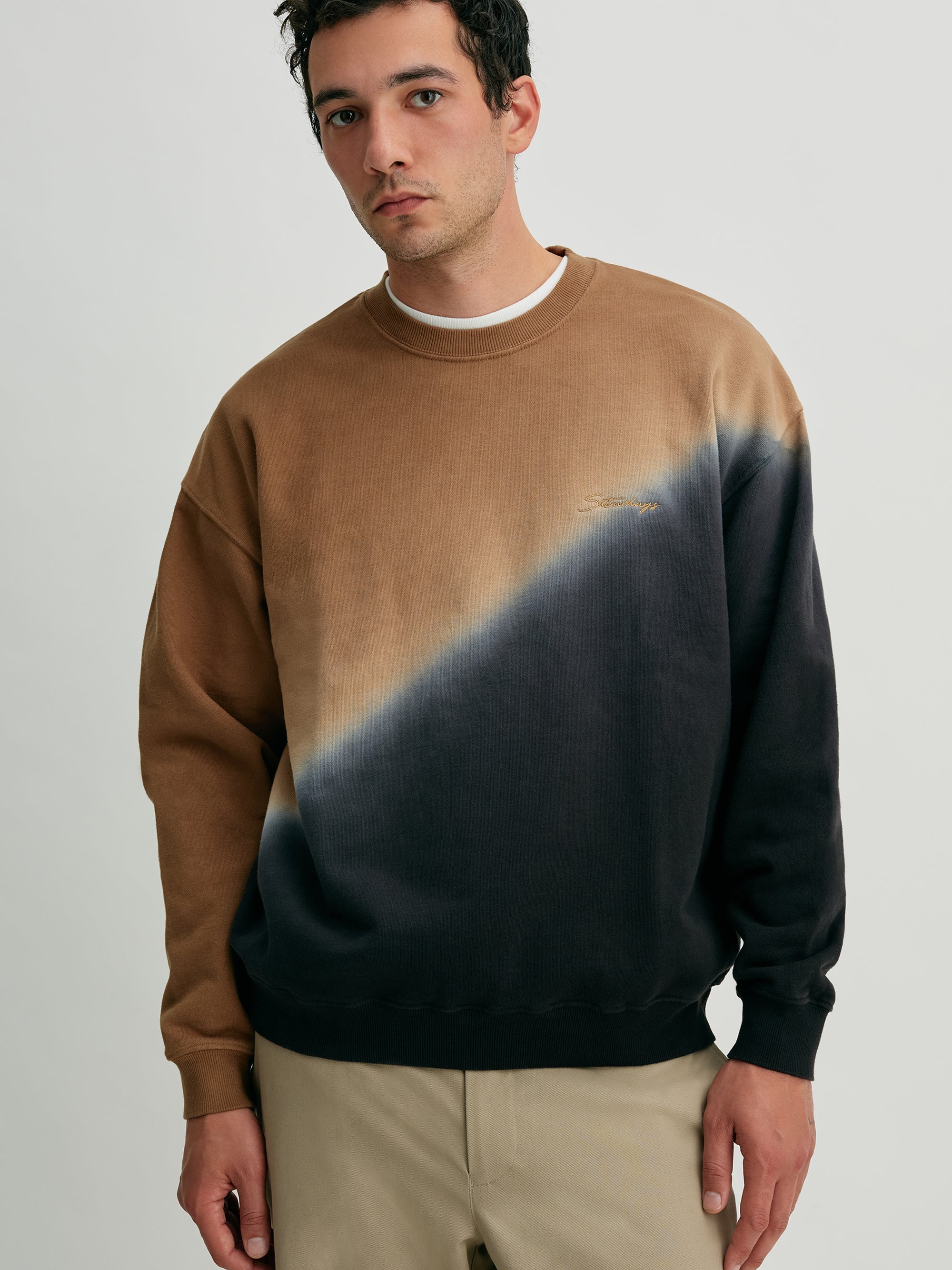 Camel | Heavy Weight Step Dyeing Sweat | Saturdays NYC