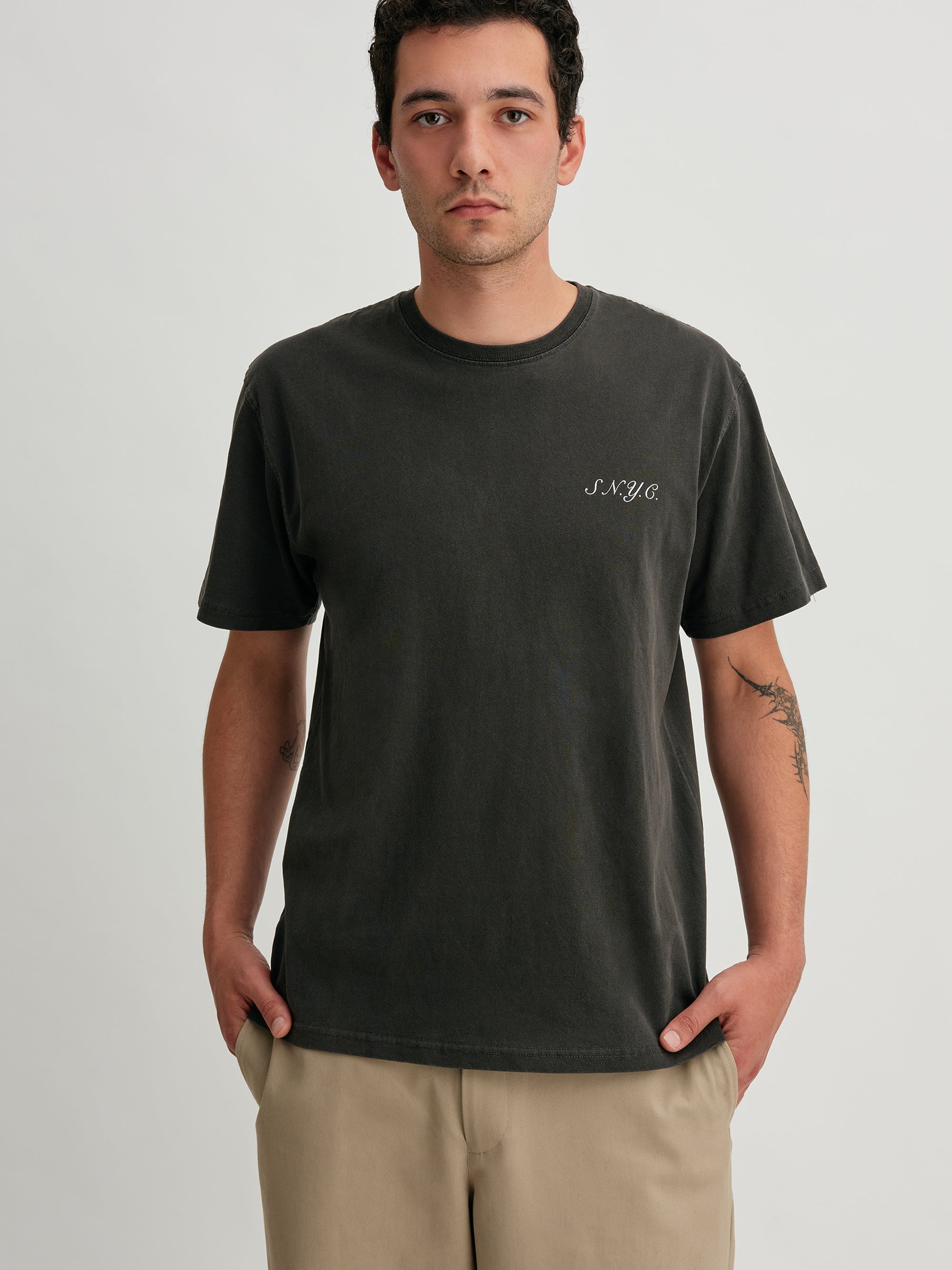 Black | Pigment Dyed SS Tee | Saturdays NYC