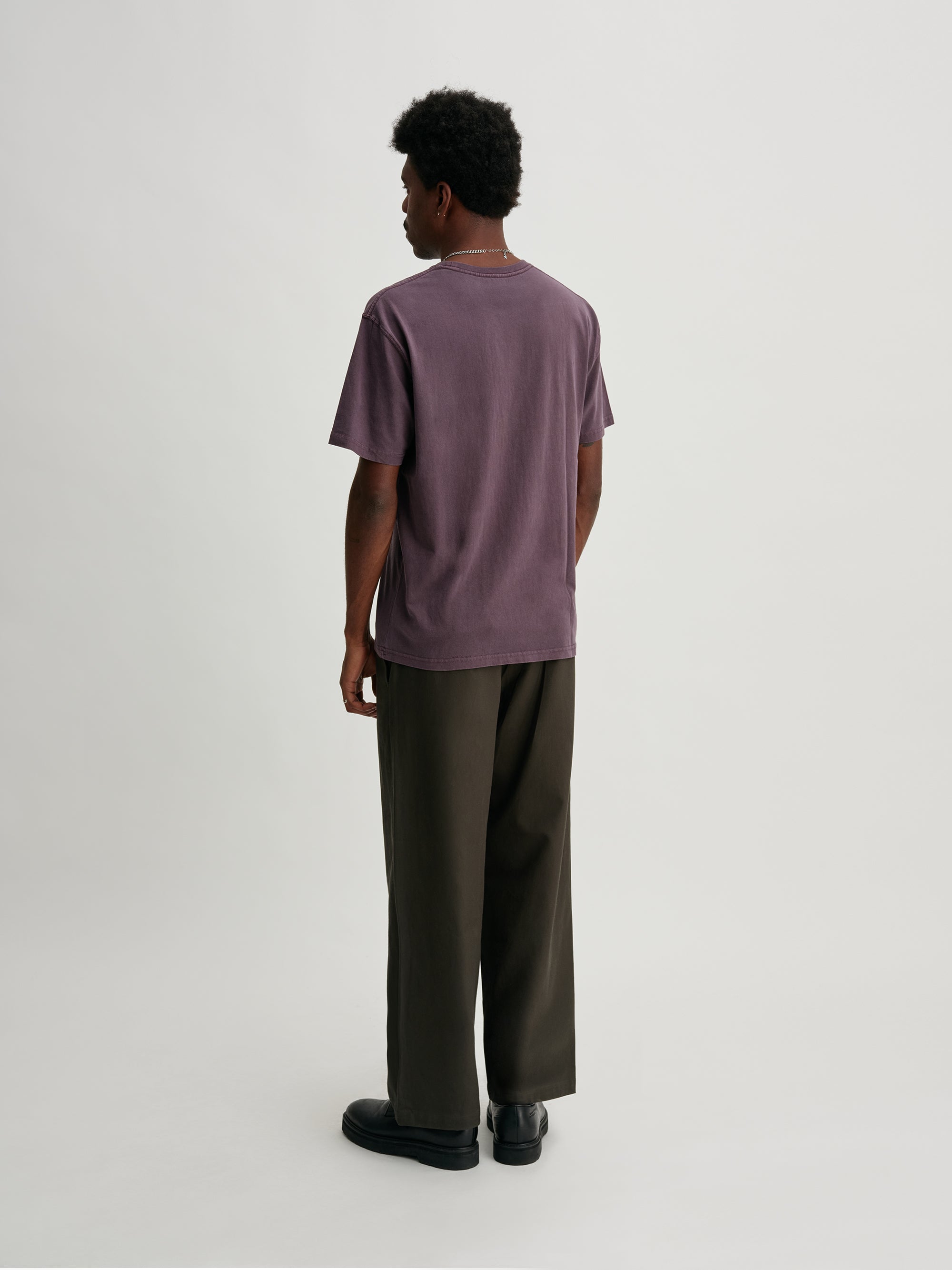 Deep Purple | Pigment Dyed SS Tee | Saturdays NYC