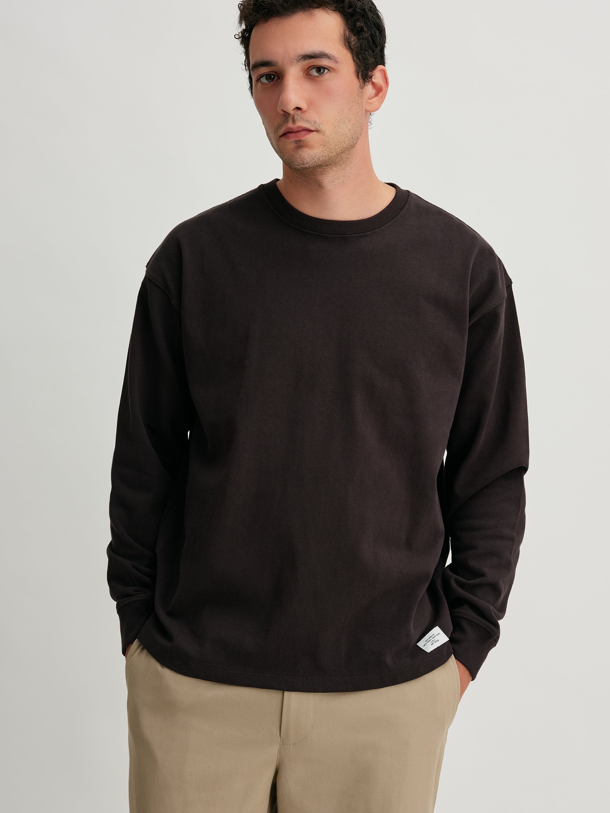 Black | Max Weight LS Tee | Saturdays NYC