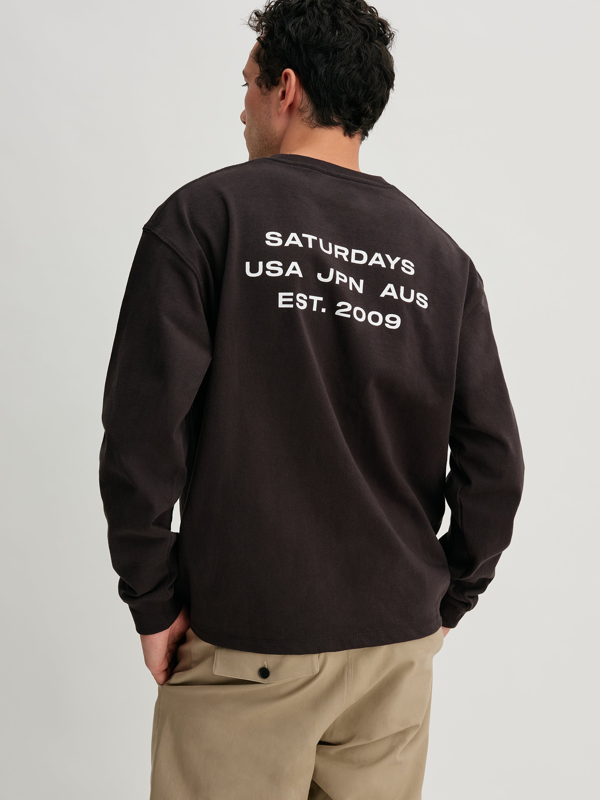 Black | Max Weight LS Tee | Saturdays NYC