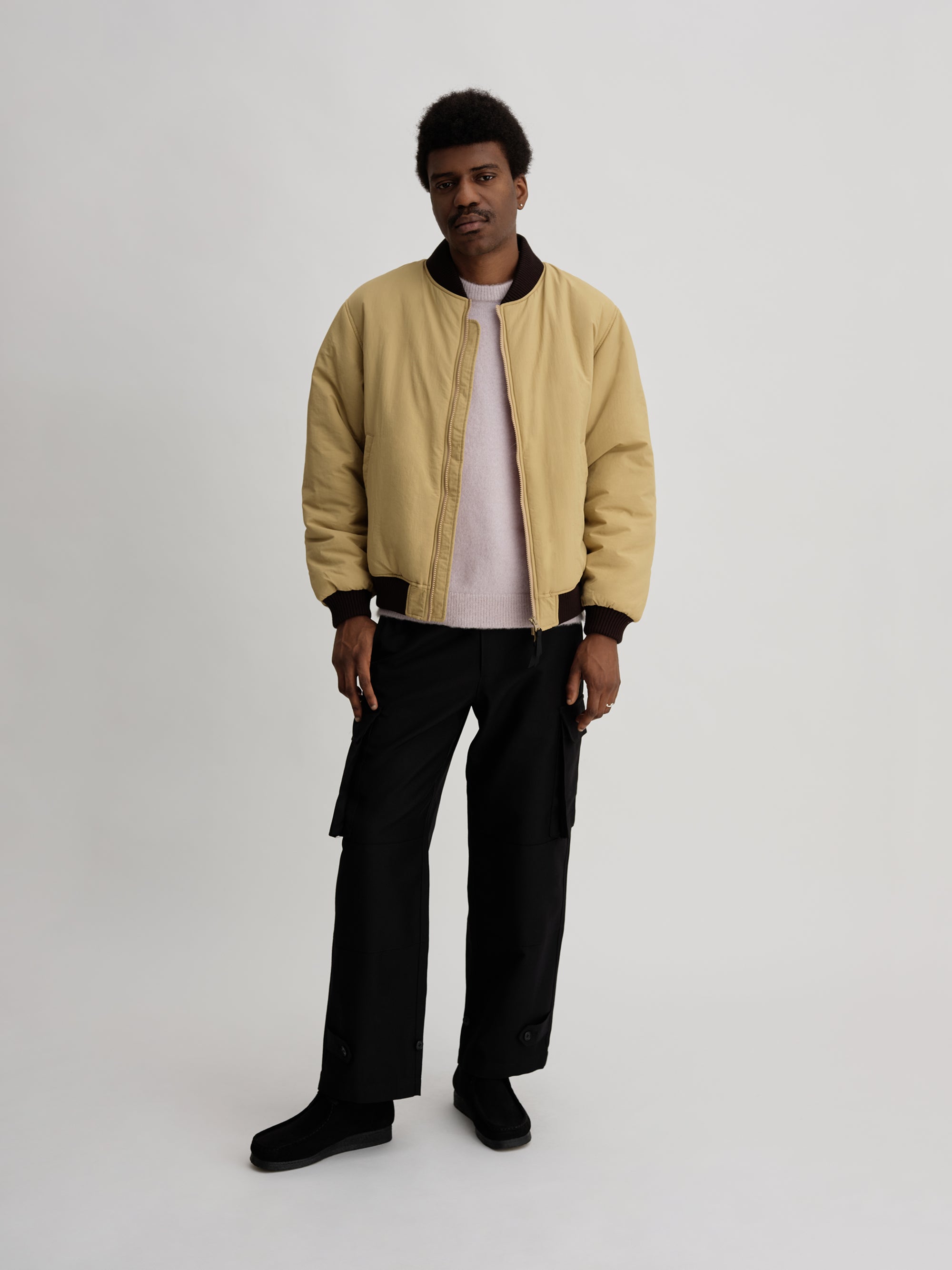 Beige | Padded Zip Blouson | Saturdays NYC