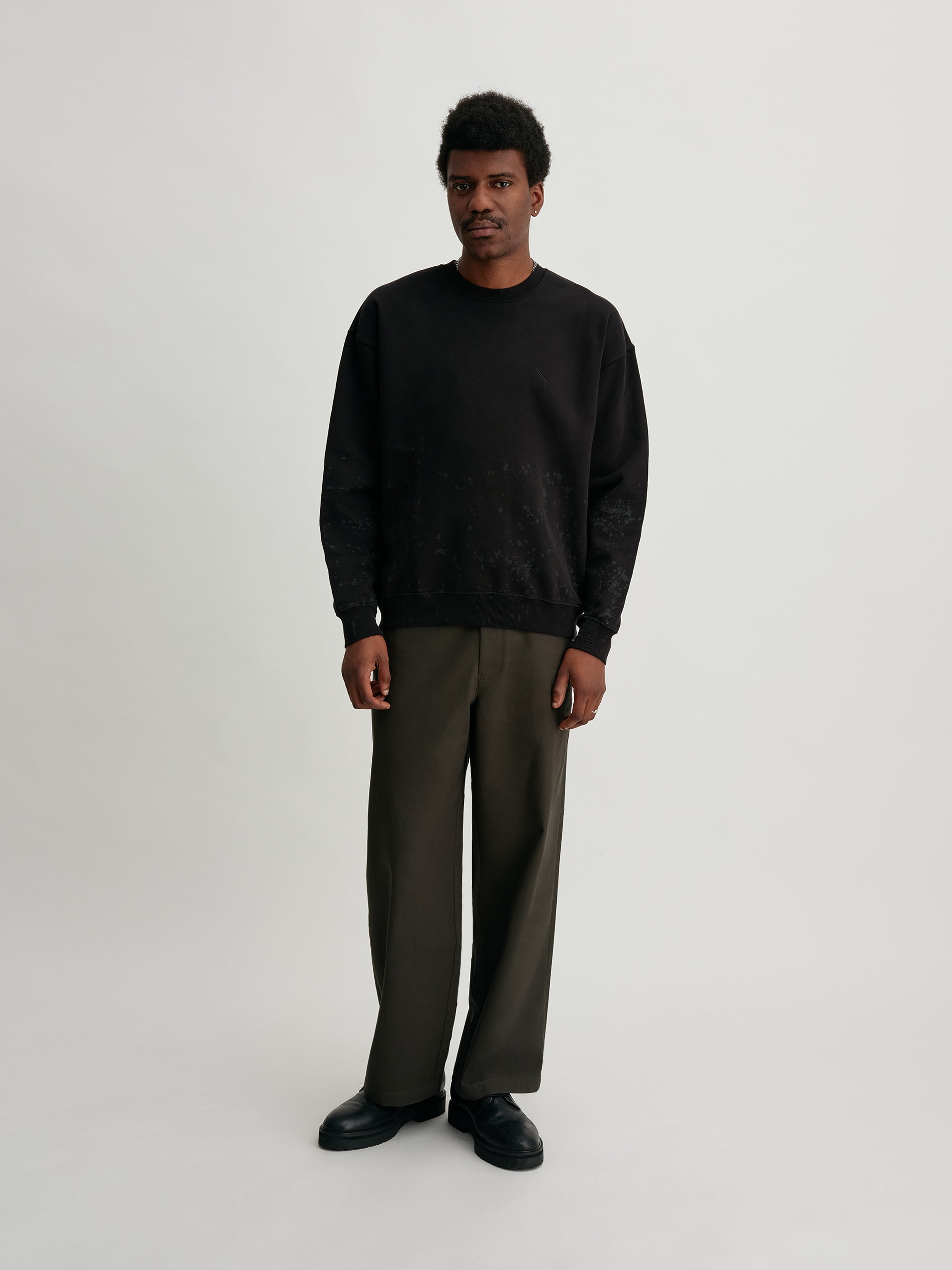 Black | Heavy Weight Dropping Sweat | Saturdays NYC