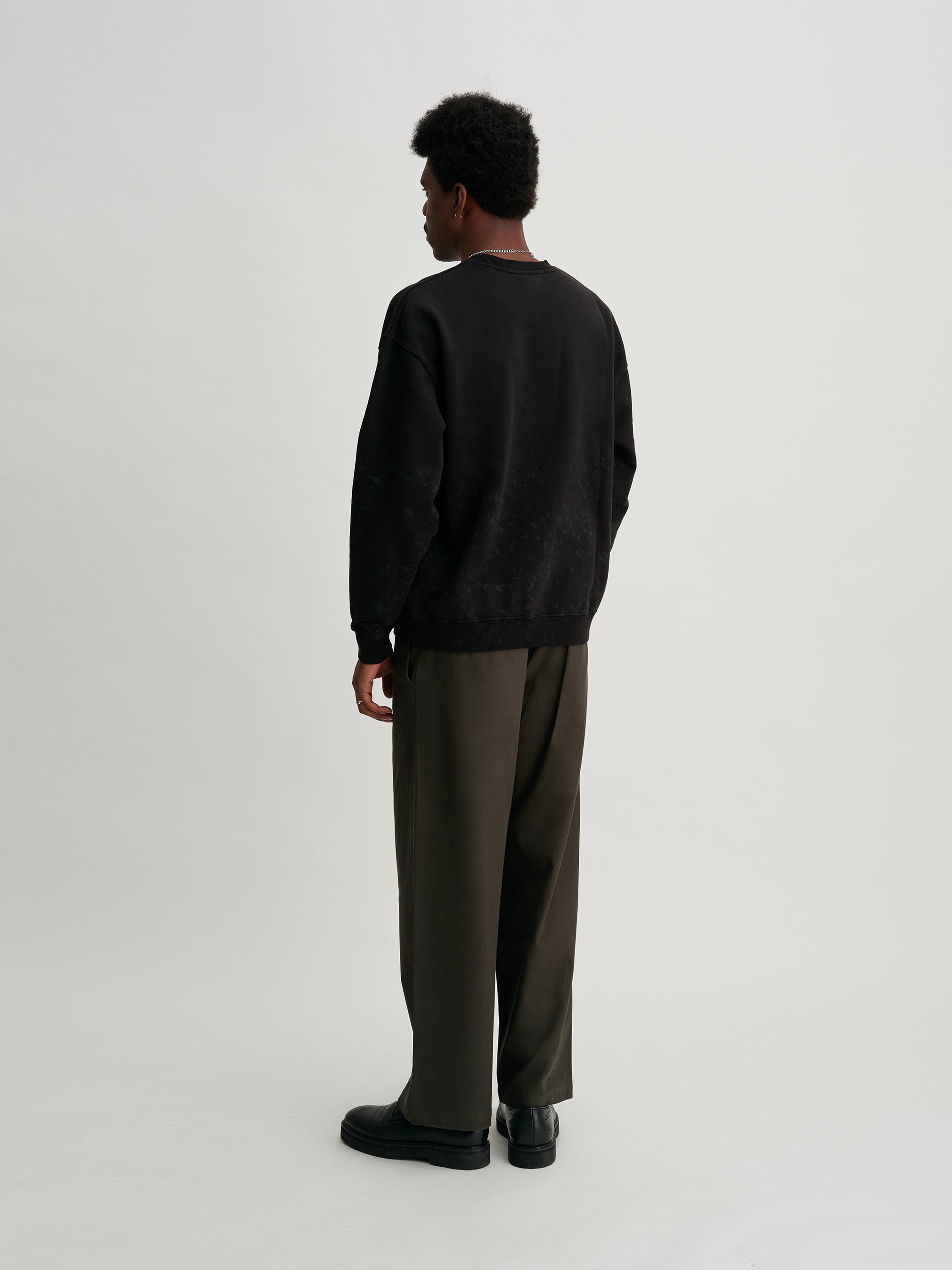 Black | Heavy Weight Dropping Sweat | Saturdays NYC