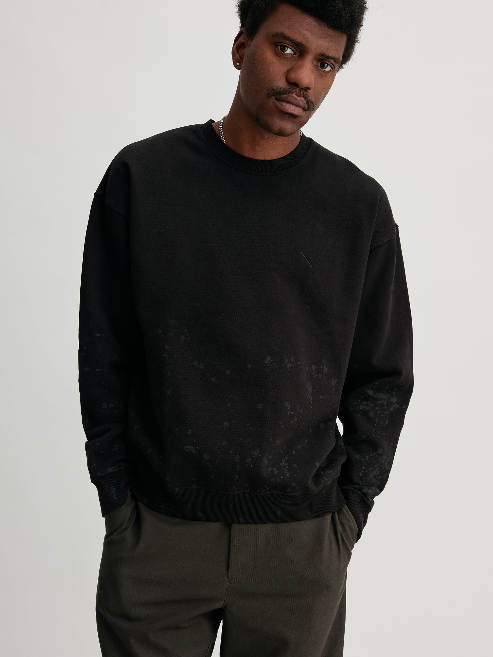Black | Heavy Weight Dropping Sweat | Saturdays NYC