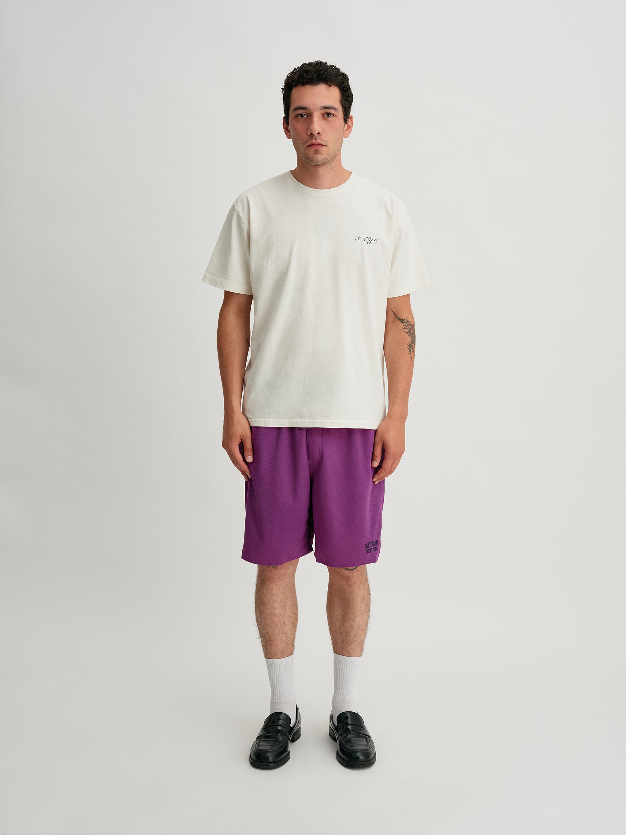 Purple | Mesh Walk Short | Saturdays NYC