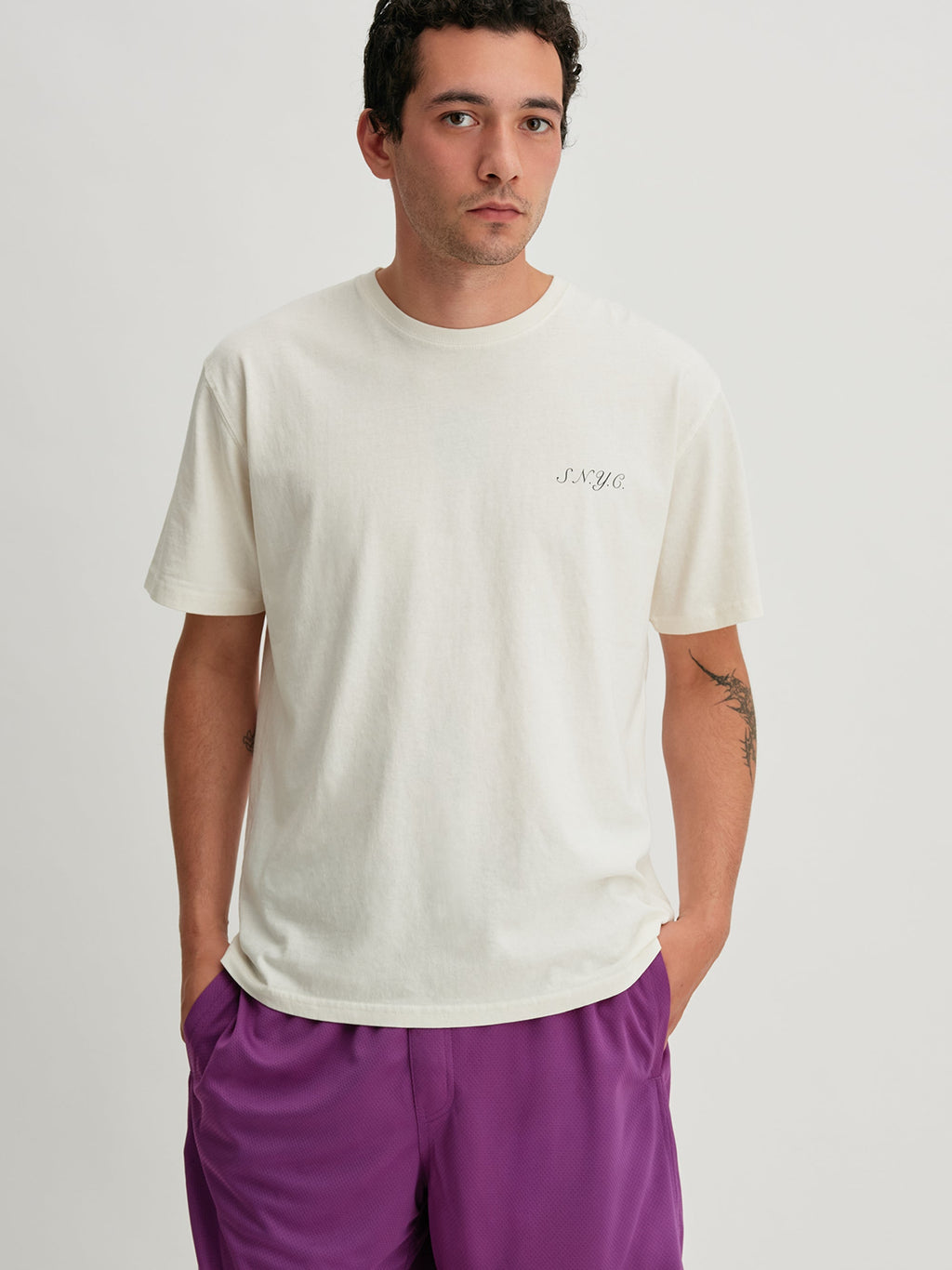 White | SNYC SS Tee | Saturdays NYC