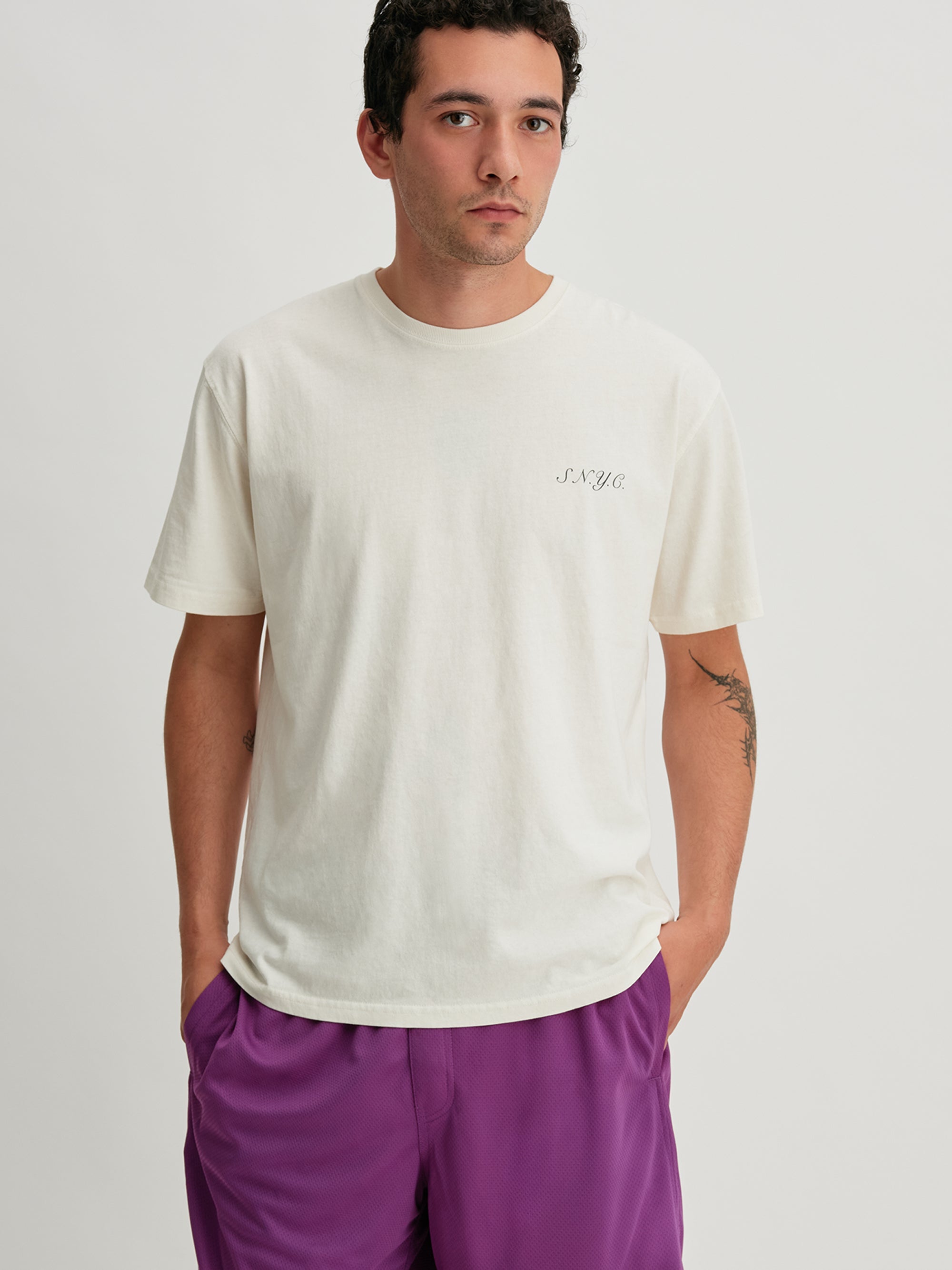 White | SNYC SS Tee | Saturdays NYC