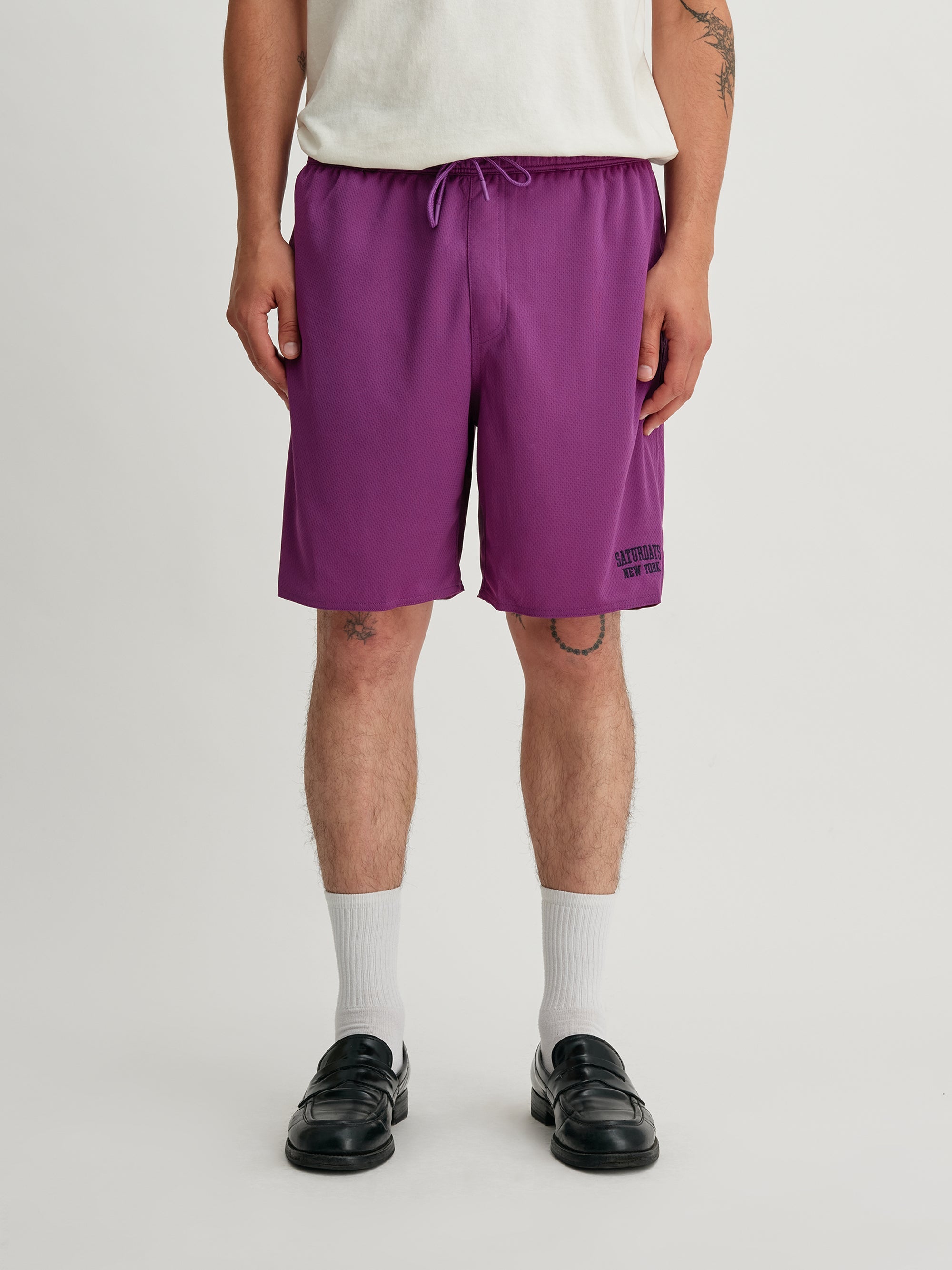 Purple | Mesh Walk Short | Saturdays NYC